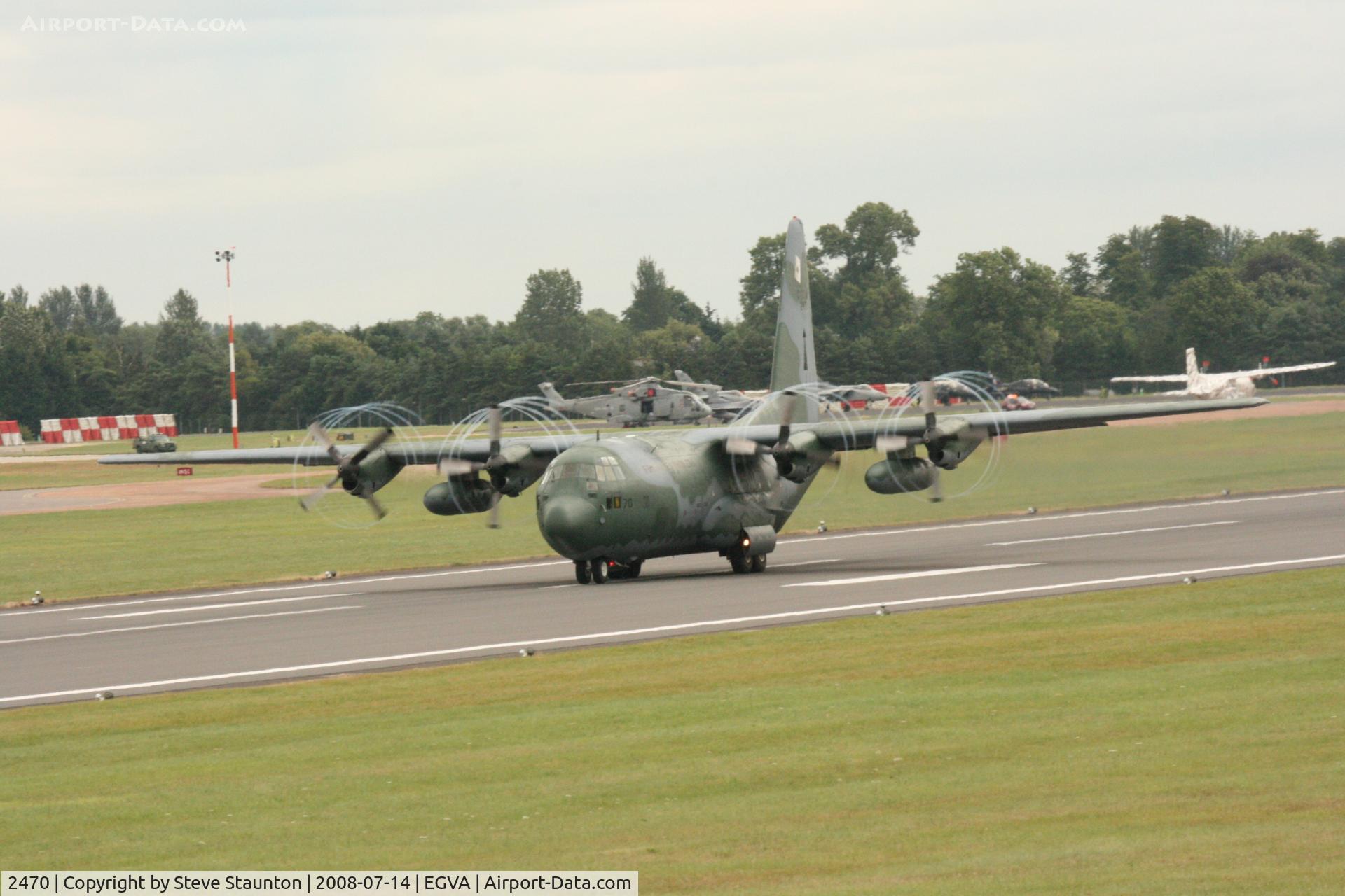 2470, 1971 Lockheed C-130H Hercules C/N 382-4441, Taken at the Royal International Air Tattoo 2008 during arrivals and departures (show days cancelled due to bad weather)