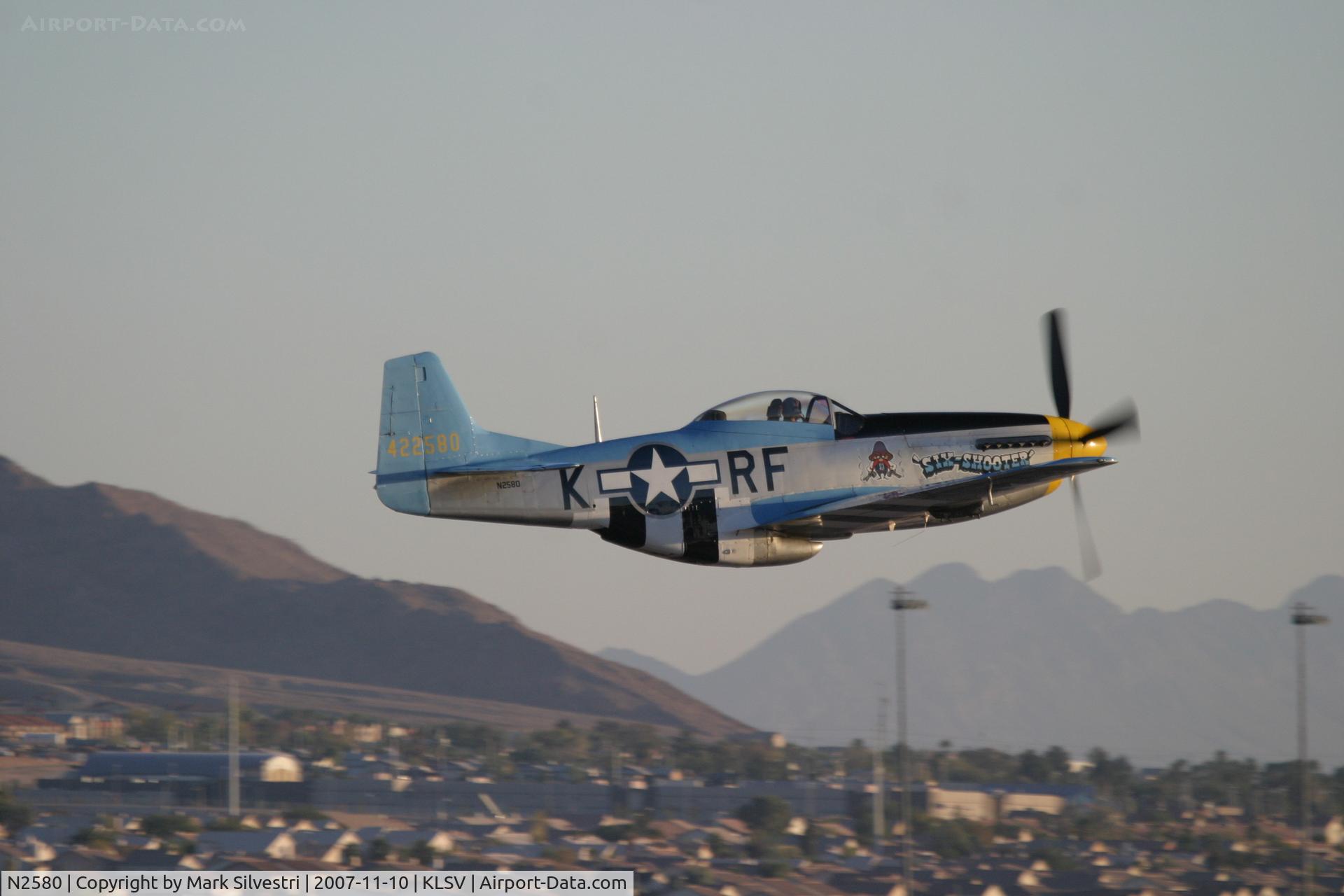 N2580, 1967 North American F-51D Mustang C/N AF-67-22580, Nellis 2007