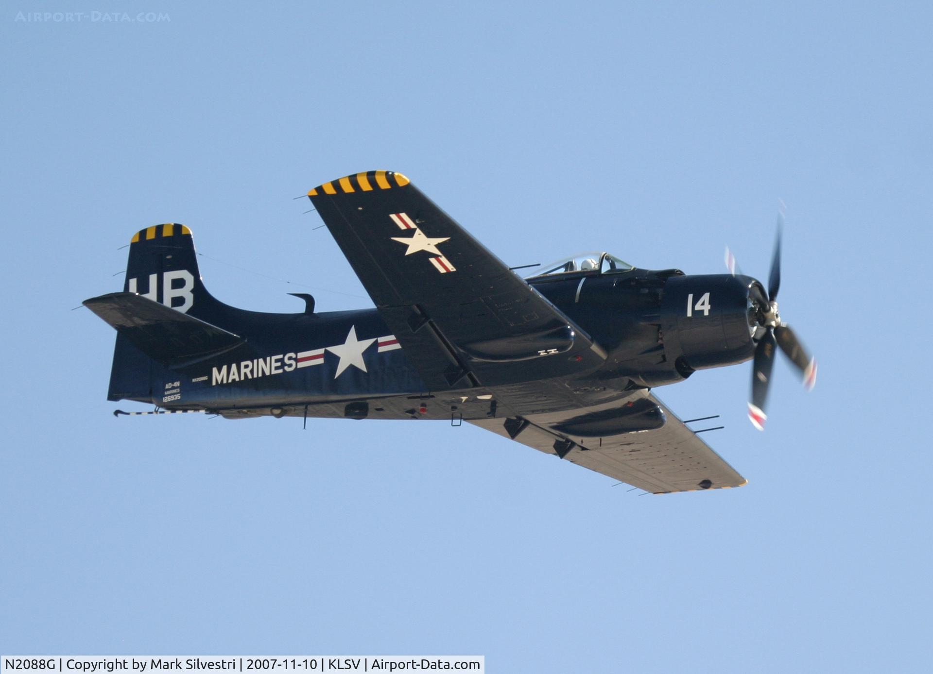 N2088G, 1952 Douglas AD-4N Skyraider C/N 7735, Nellis 2007