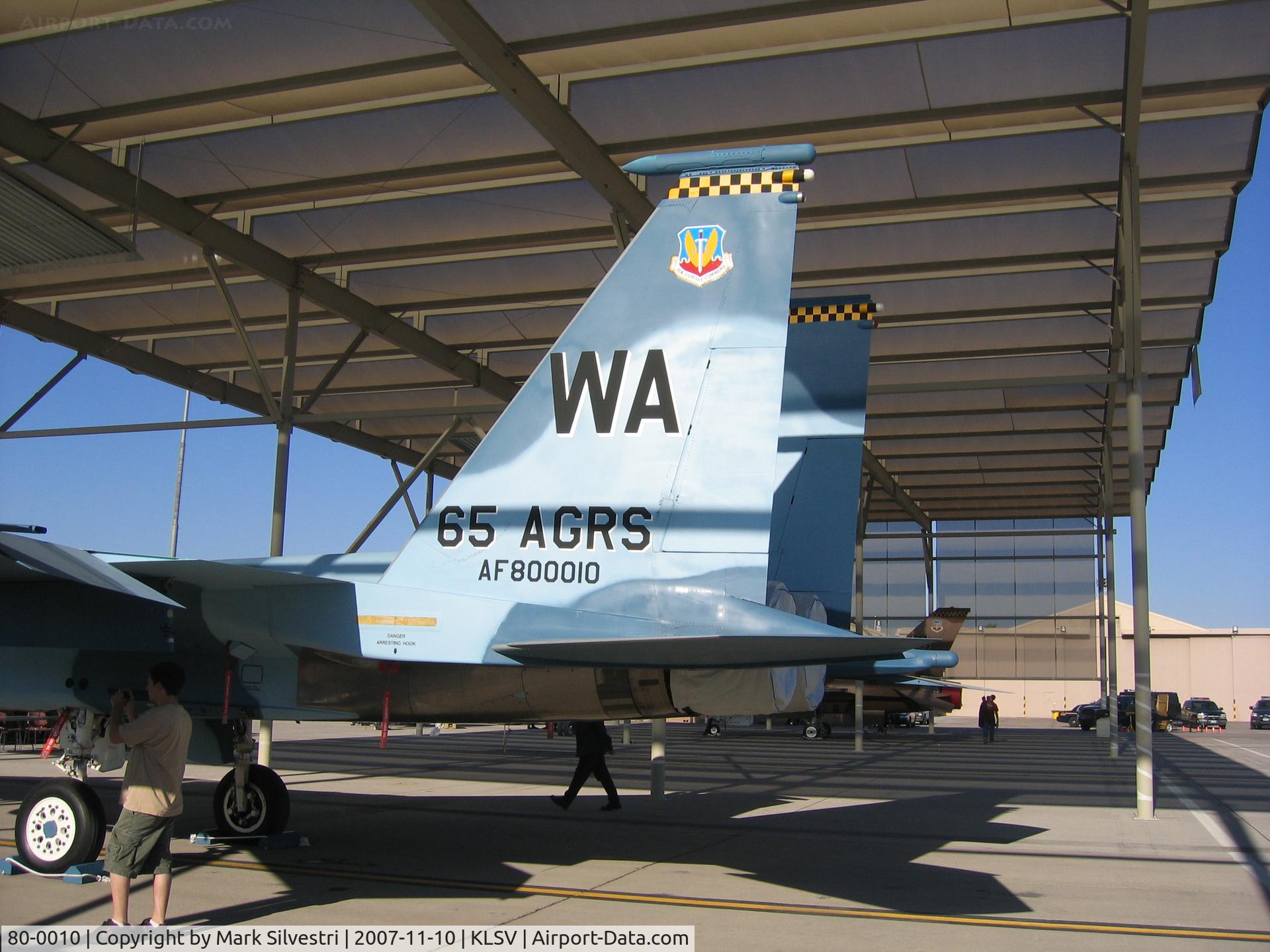 80-0010, 1980 McDonnell Douglas F-15C Eagle C/N 0646/C159, Nellis 2007