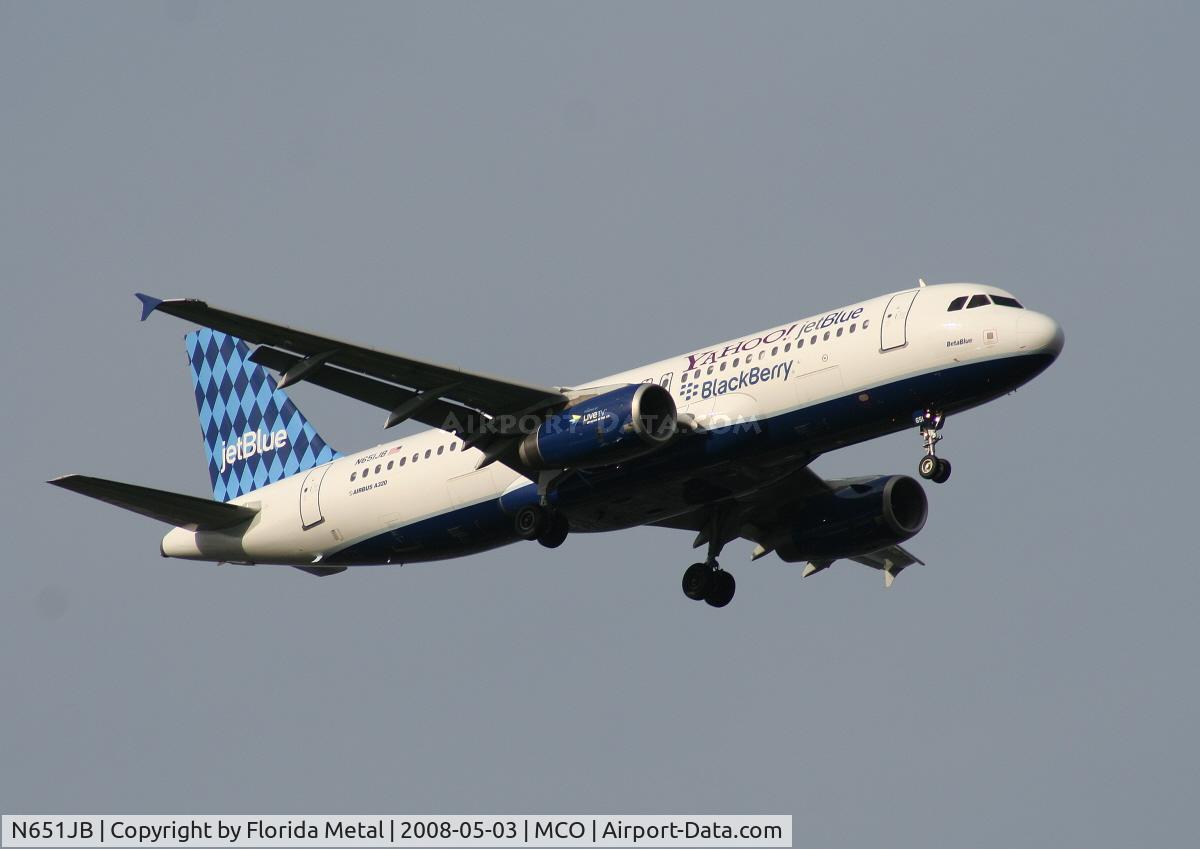 N651JB, 2007 Airbus A320-232 C/N 2992, Jet Blue A320