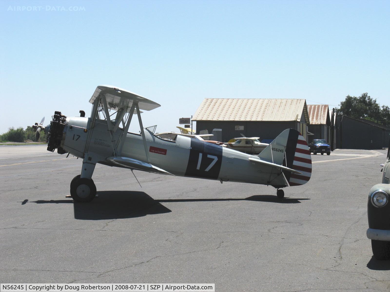 N56245, 1941 Boeing A75N1(PT17) C/N 75-4284, 1942 Boeing Stearman A75N1 (PT17), Jacobs R755-B2M 275 Hp upgrade