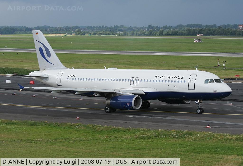 D-ANNE, 2001 Airbus A320-232 C/N 1557, Blue Wings