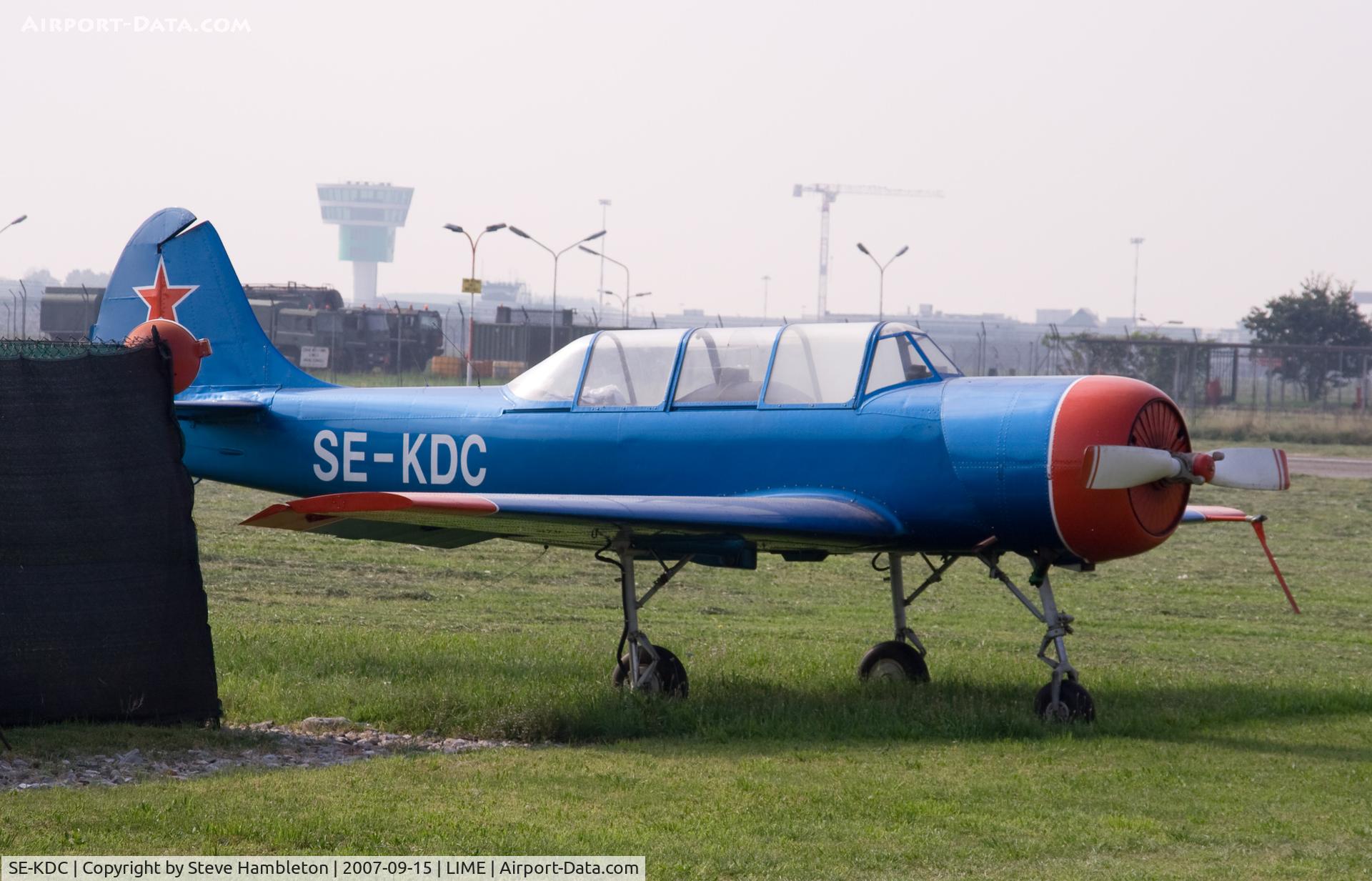 SE-KDC, 1980 Yakovlev Yak-52 C/N 801002, At Bergamo Flying Club