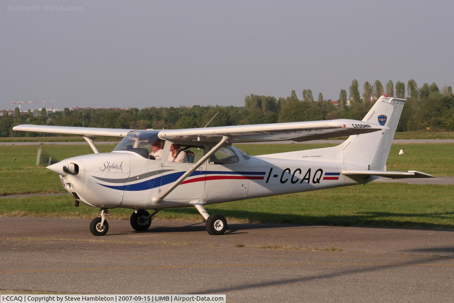 I-CCAQ, Reims F172M II Skyhawk C/N 1336, At Bresso (Milan)