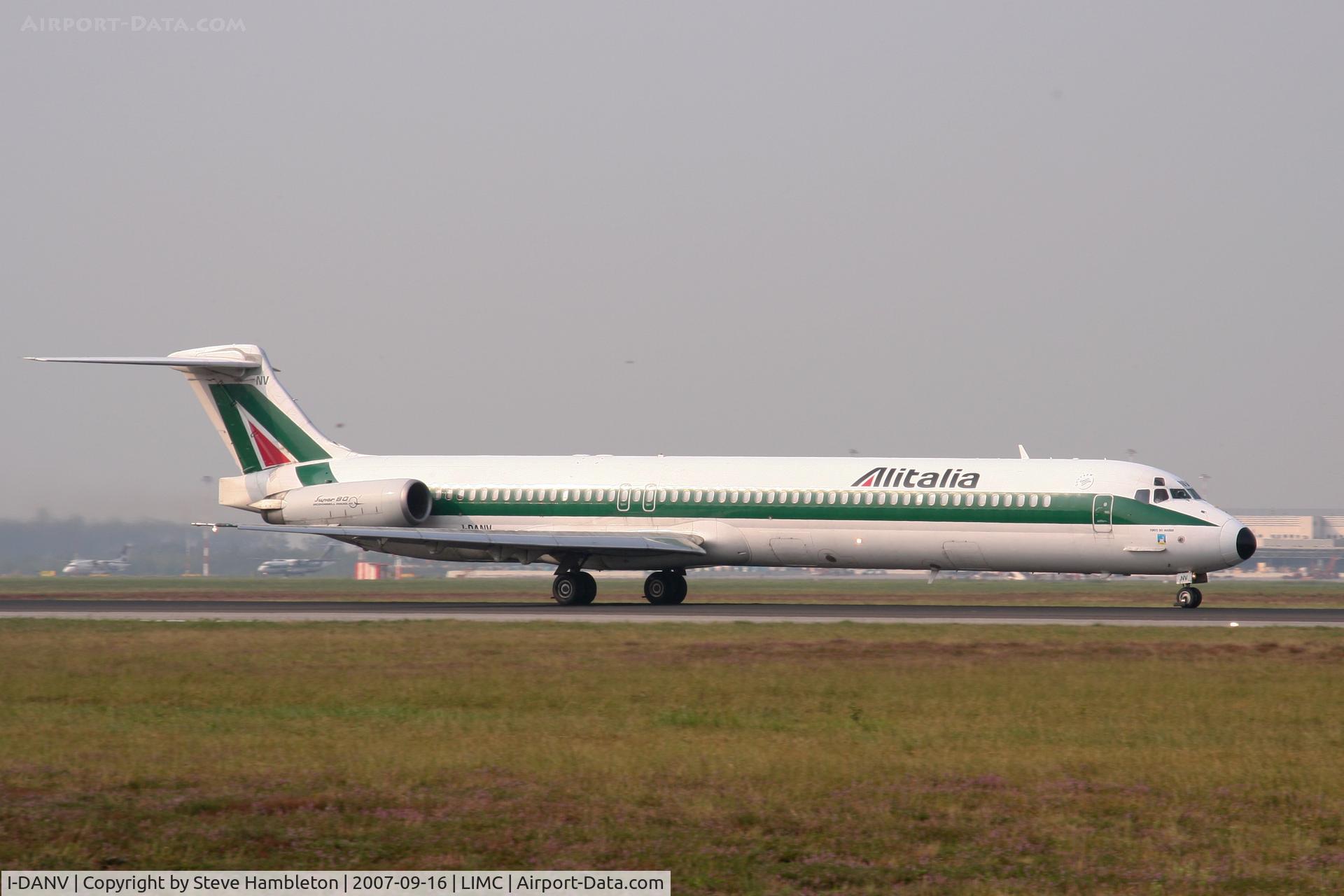 I-DANV, 1992 McDonnell Douglas MD-82 (DC-9-82) C/N 53205/2028, At Milan Malpensa