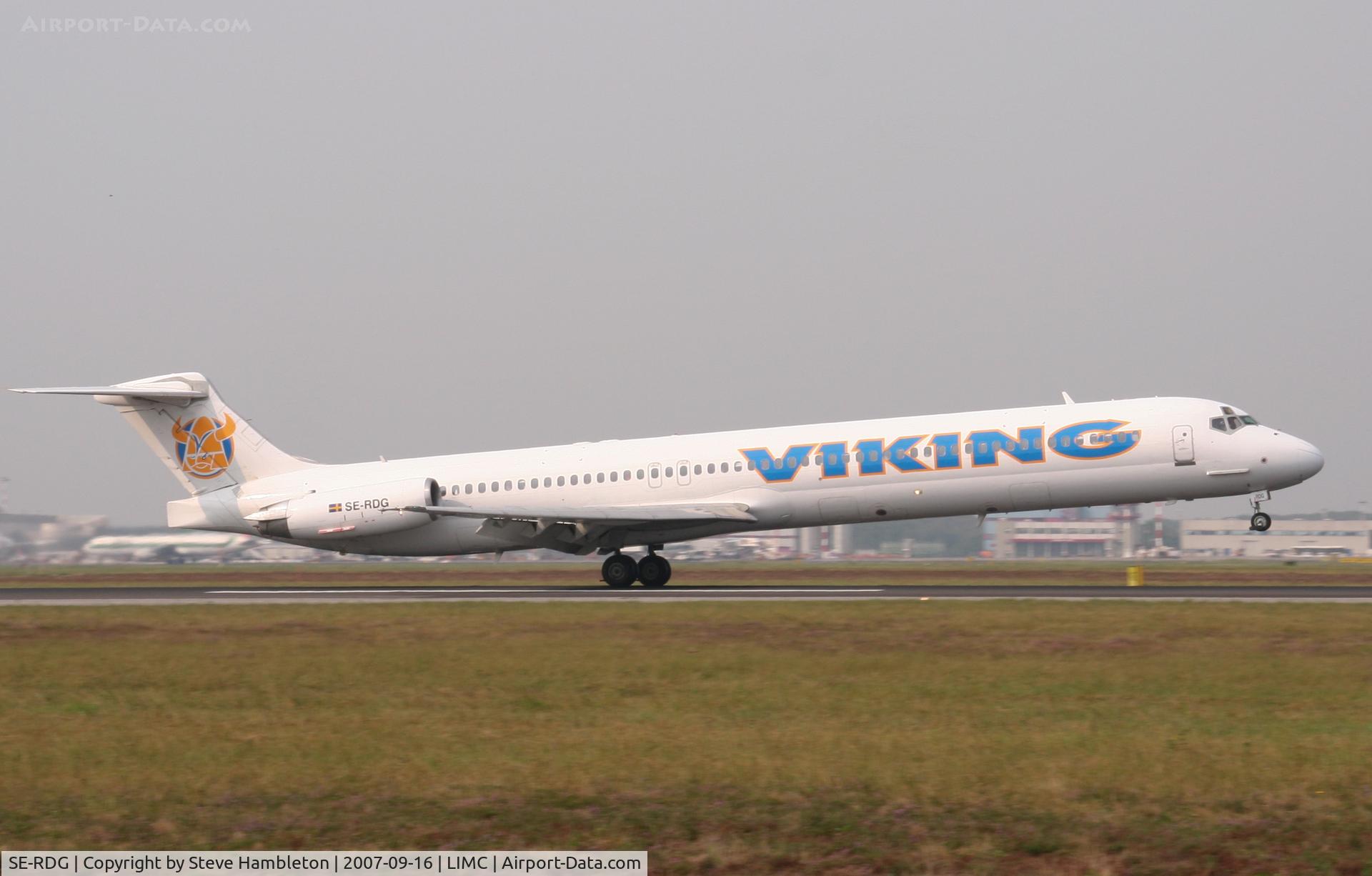 SE-RDG, 1989 McDonnell Douglas MD-83 (DC-9-83) C/N 49856/1675, At Milan Malpensa