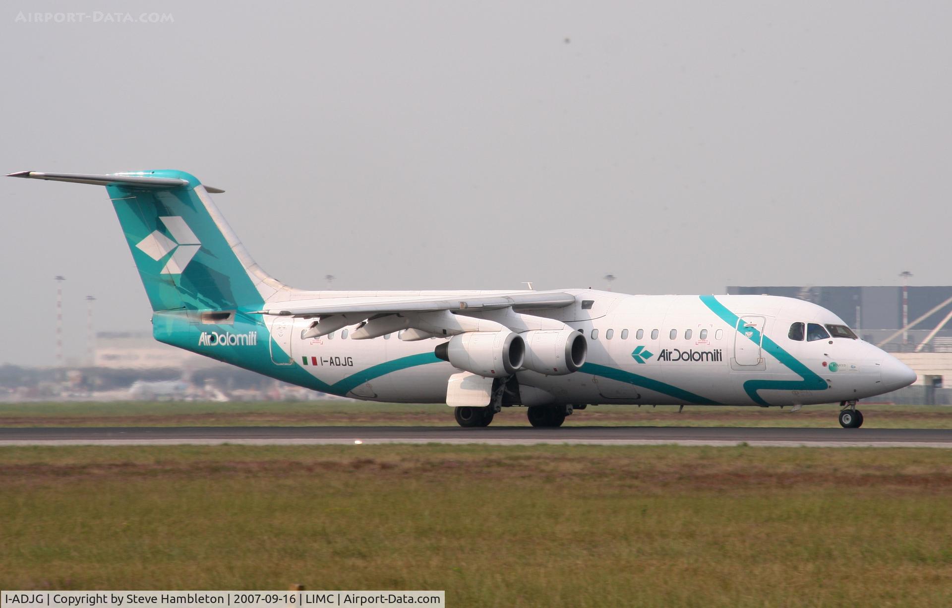 I-ADJG, 1990 British Aerospace BAe.146-300 C/N E3169, At Milan Malpensa