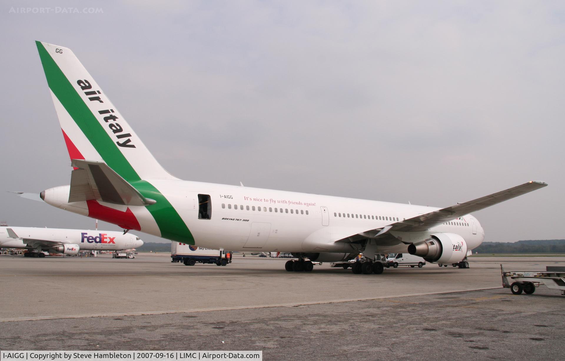 I-AIGG, 1996 Boeing 767-304/ER C/N 28041, At Milan Malpensa