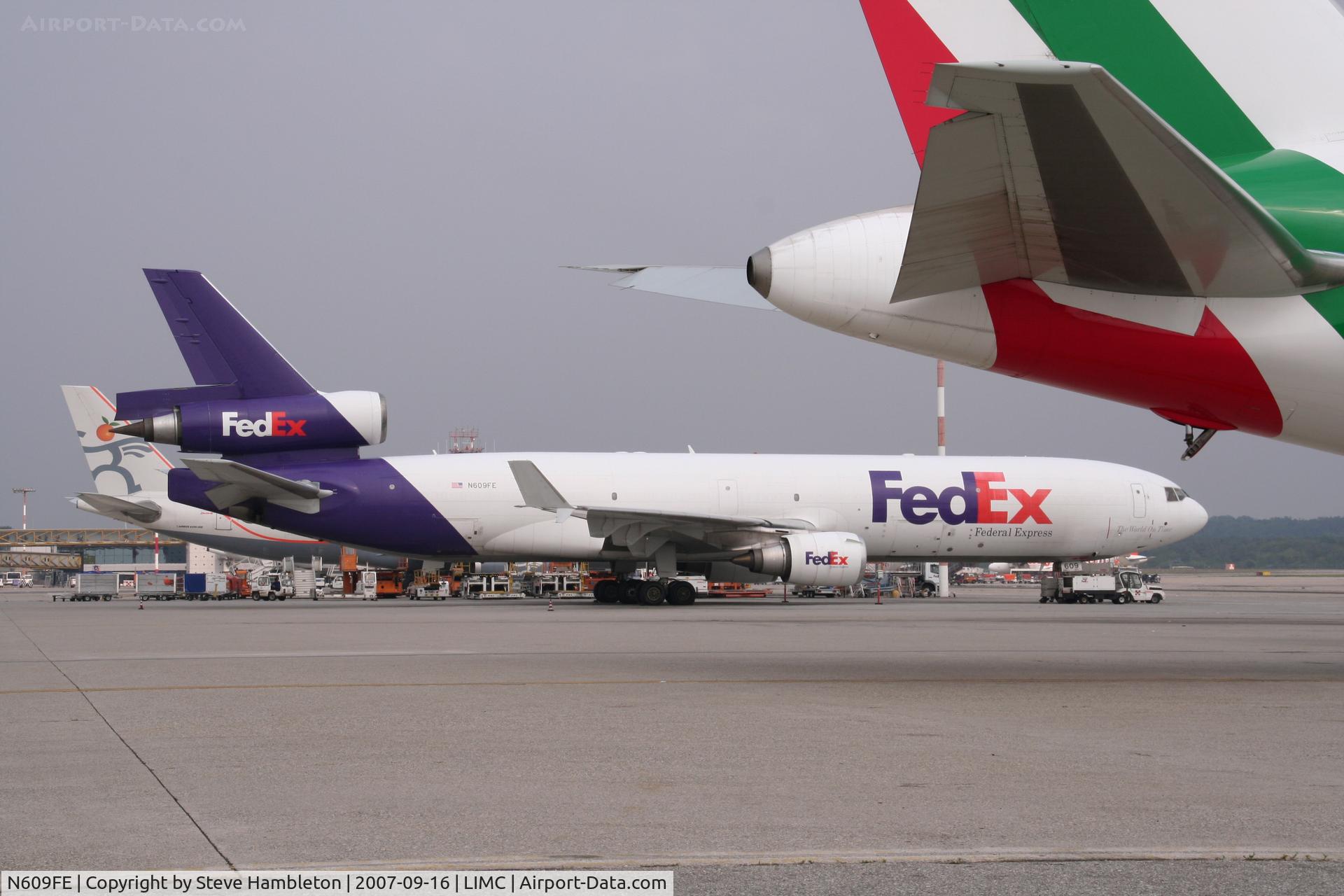 N609FE, 1993 McDonnell Douglas MD-11F C/N 48549, At Milan Malpensa