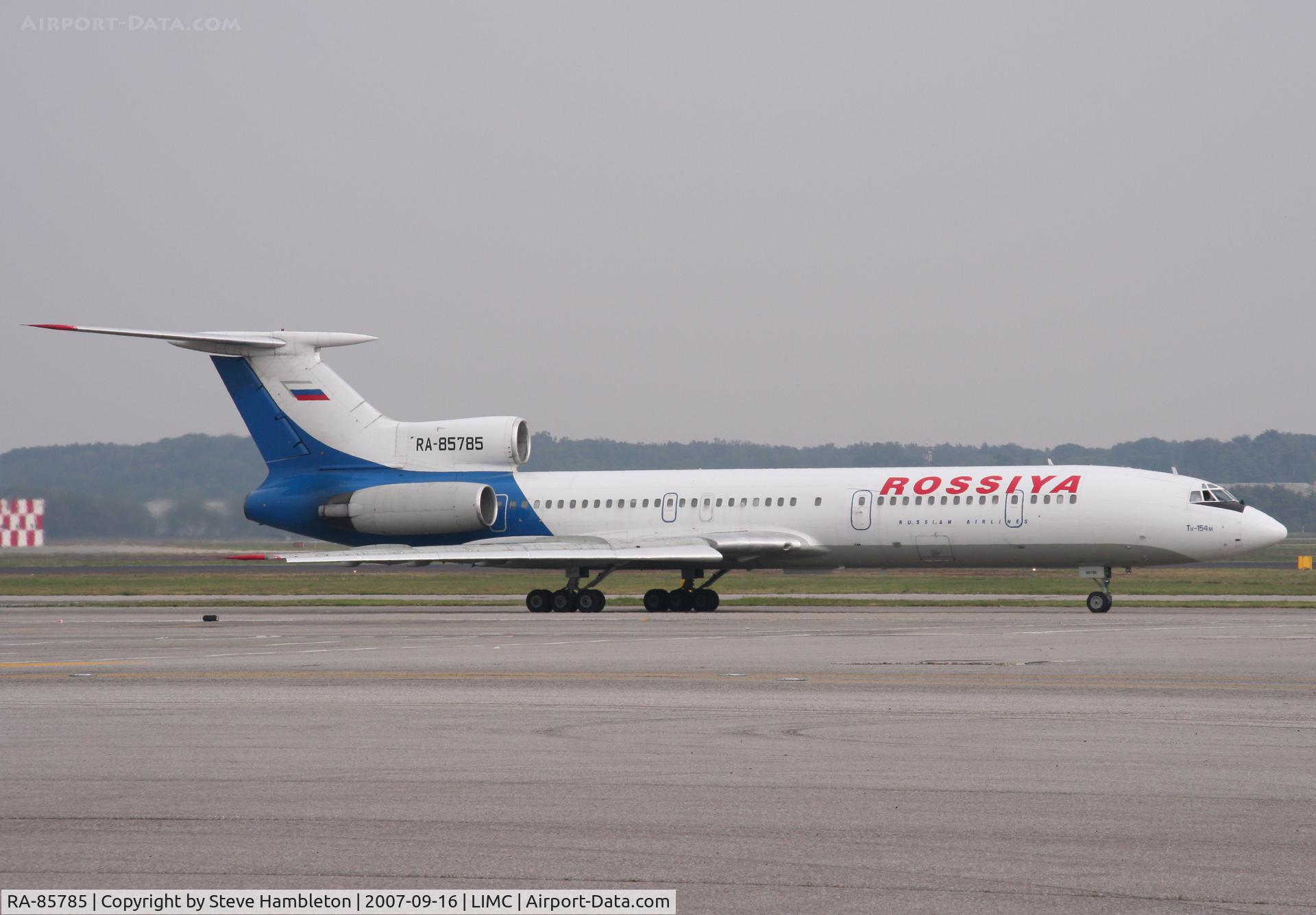 RA-85785, 1993 Tupolev Tu-154M C/N 93A969, Rossiya Tu-154 at Milan Malpensa