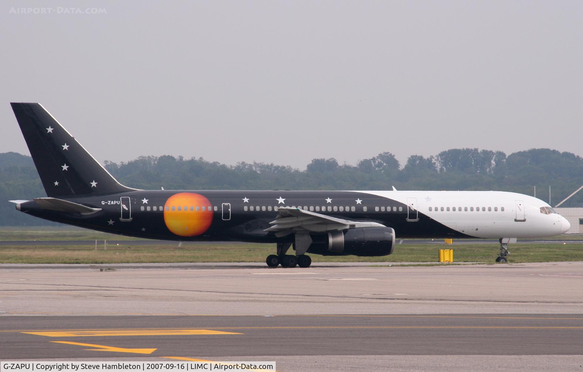 G-ZAPU, 1992 Boeing 757-2Y0/F C/N 26151, Titan Airways 757 At Milan Malpensa