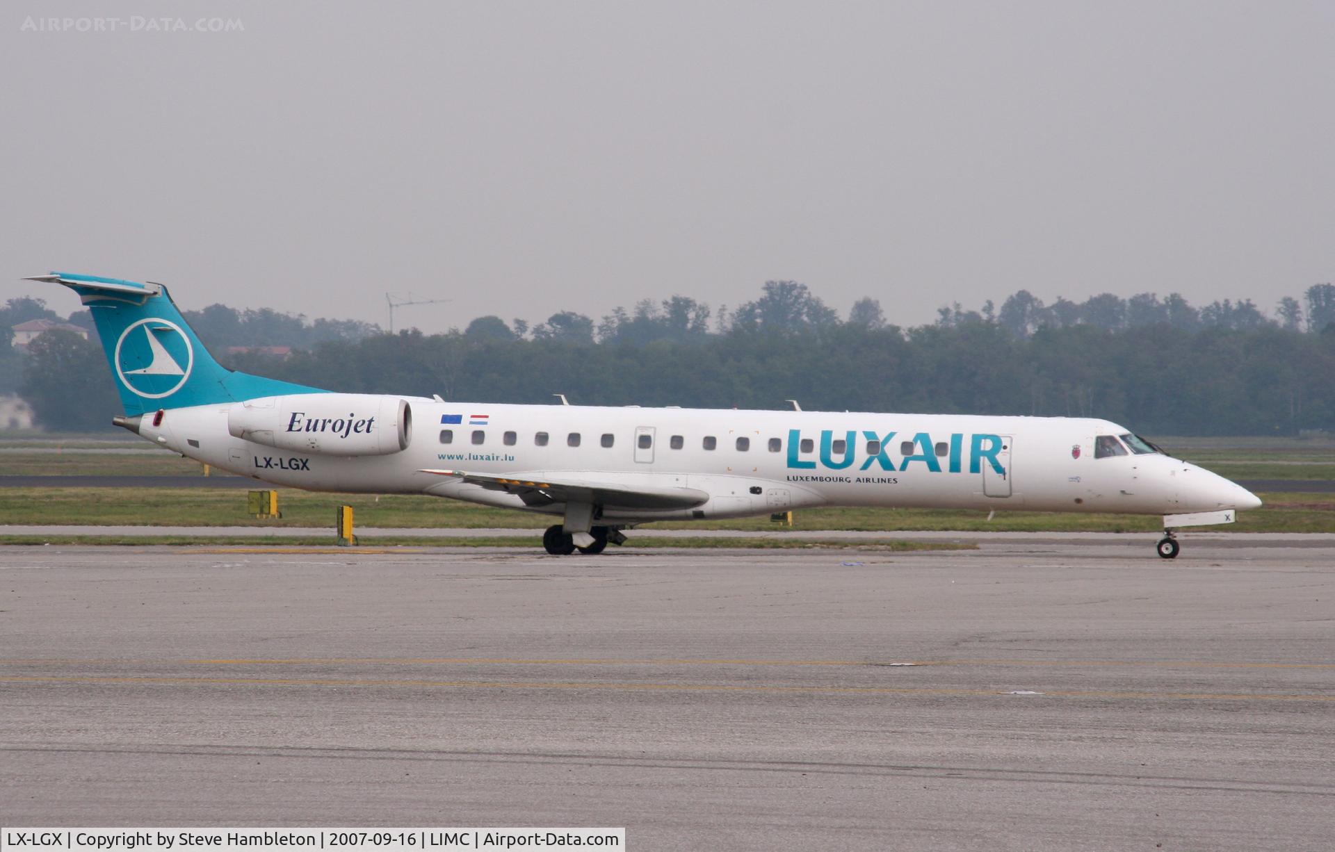 LX-LGX, 1999 Embraer EMB-145LU (ERJ-145LU) C/N 145147, At Milan Malpensa