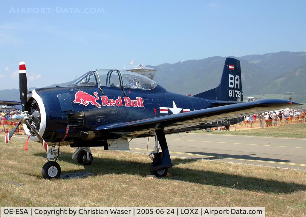 OE-ESA, 1954 North American T-28B Trojan C/N 200-250, Red Bull