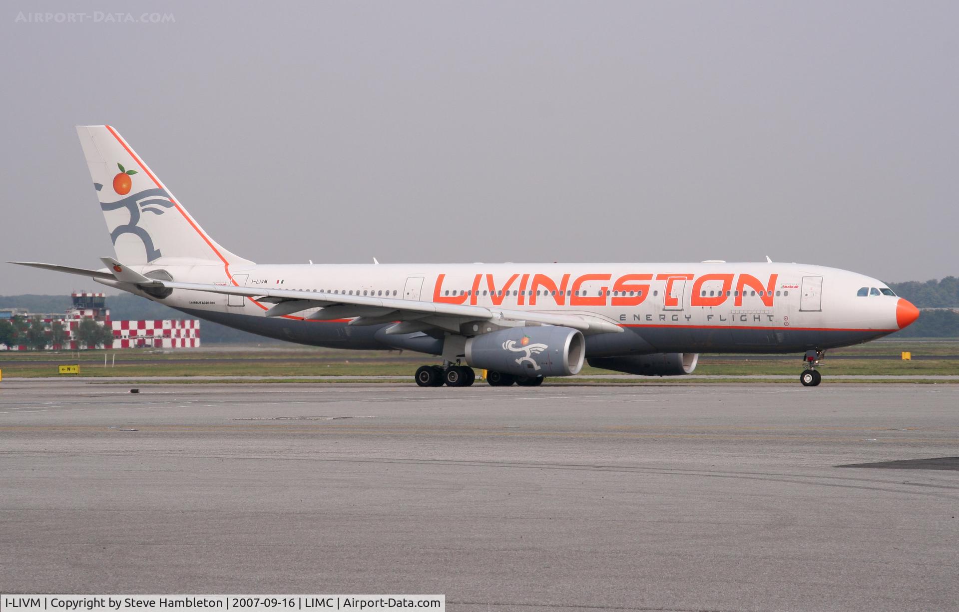 I-LIVM, 2003 Airbus A330-243 C/N 551, Livingston Airlins A330 at Milan Malpensa