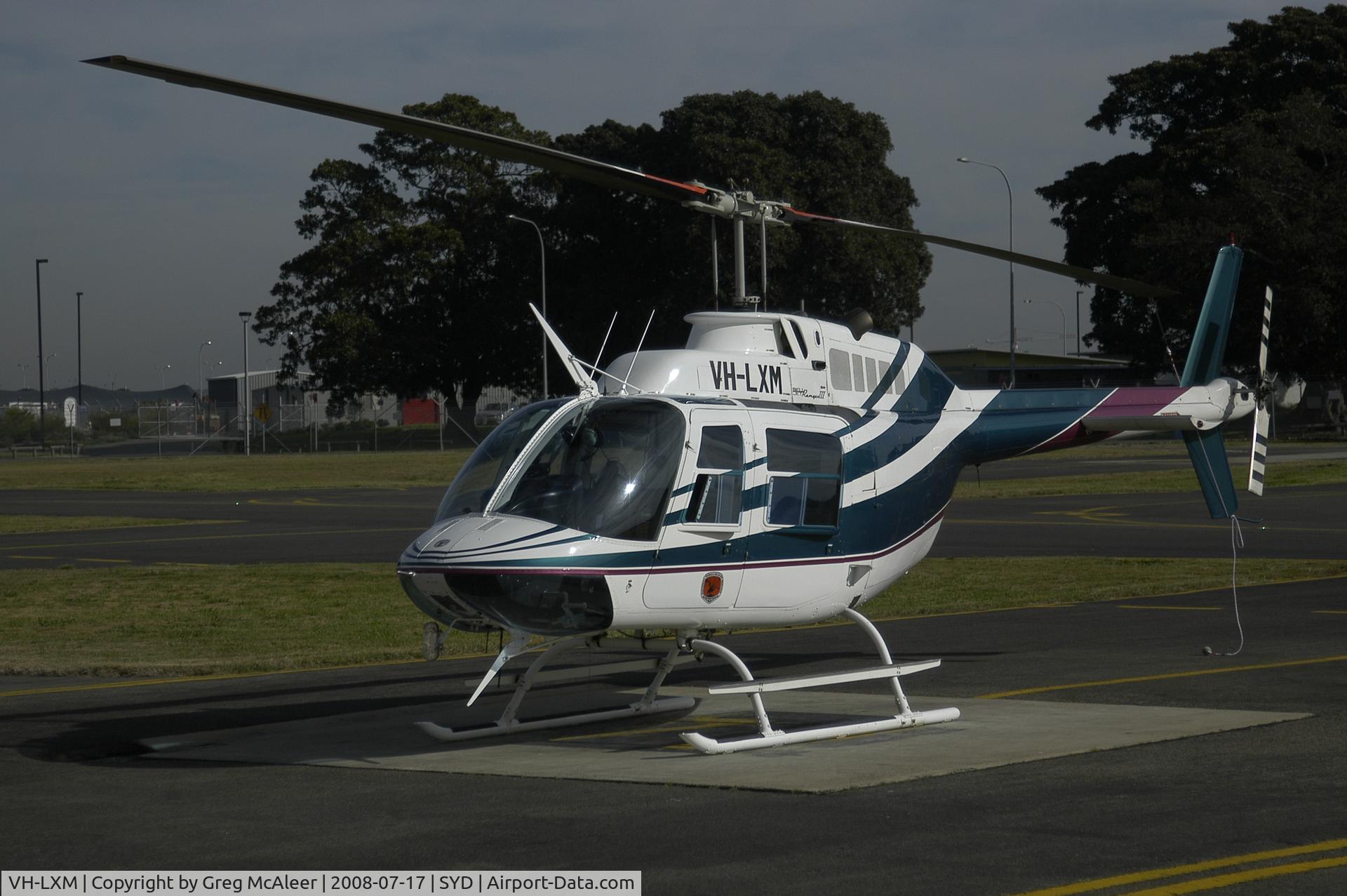 VH-LXM, 1978 Bell 206B-2 JetRanger II C/N 2170, Sydney Helitours