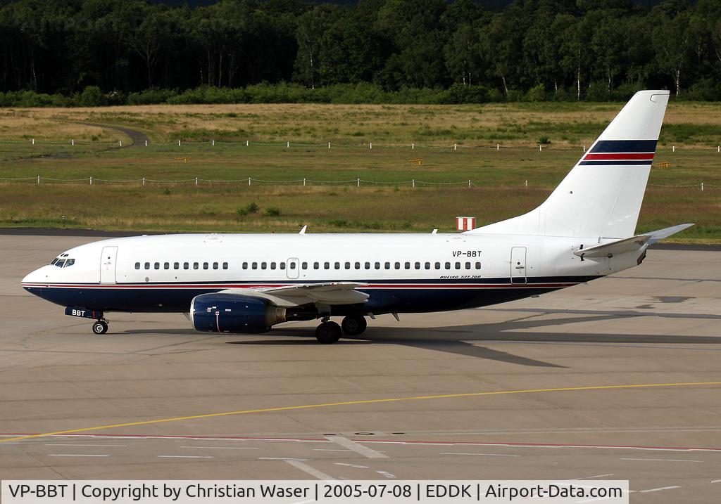 VP-BBT, 1998 Boeing 737-705 C/N 29089, Ford