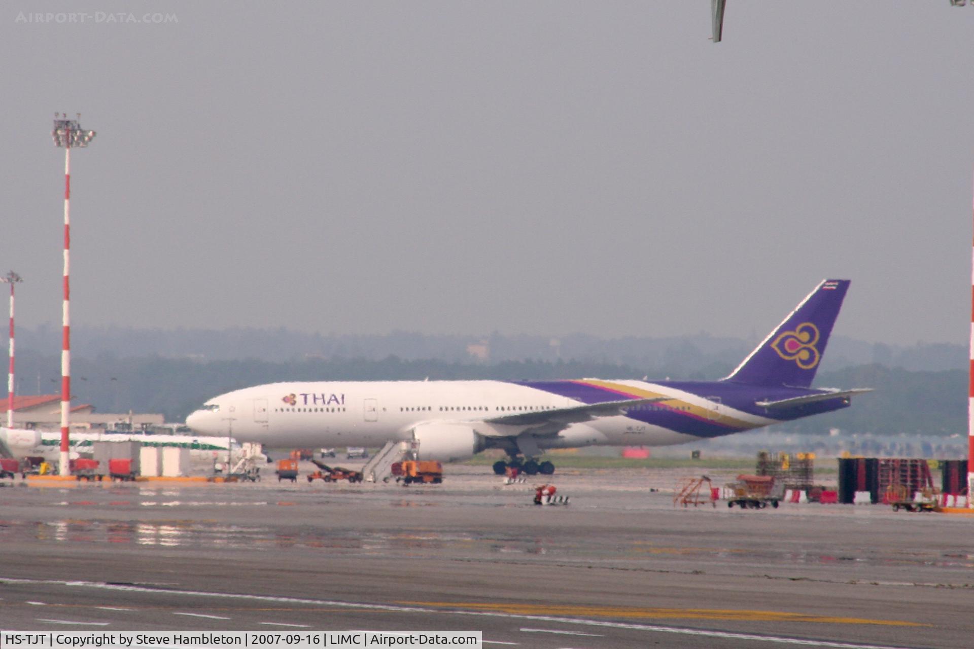 HS-TJT, 2006 Boeing 777-2D7/ER C/N 34588, Too far away and too hazy, but I couldn't resist a shot of this beauty!