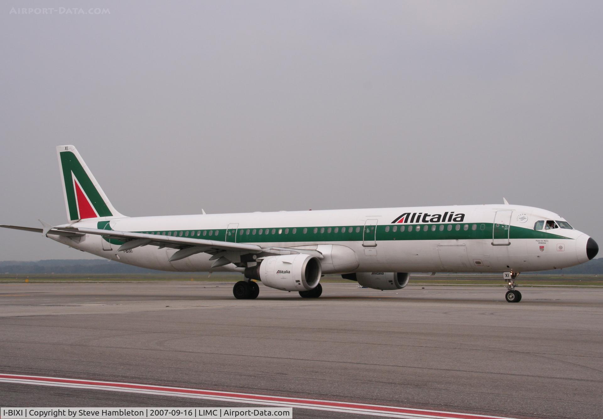 I-BIXI, 1994 Airbus A321-112 C/N 494, At Milan Malpensa