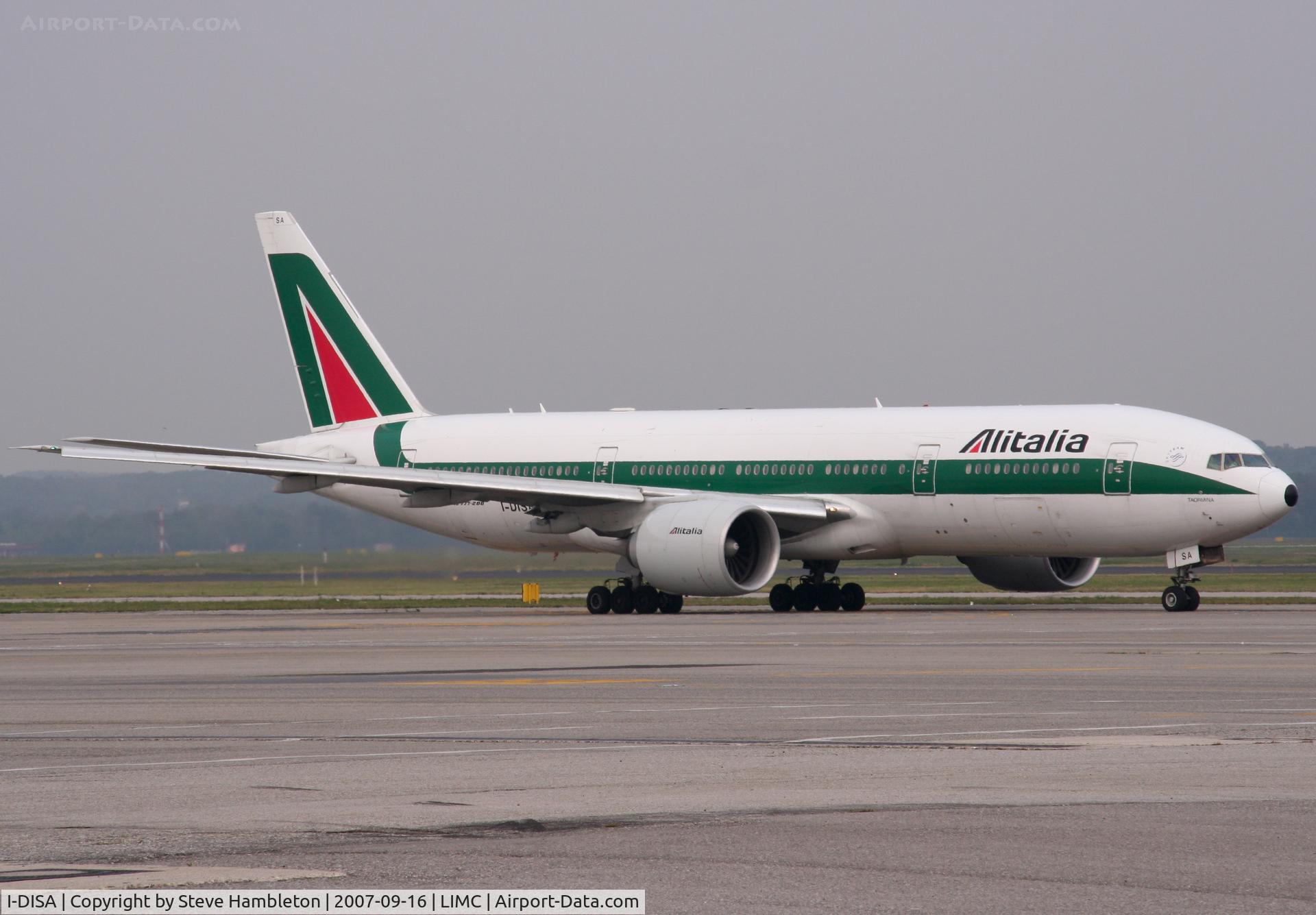 I-DISA, 2002 Boeing 777-243/ER C/N 32855, At Milan Malpensa