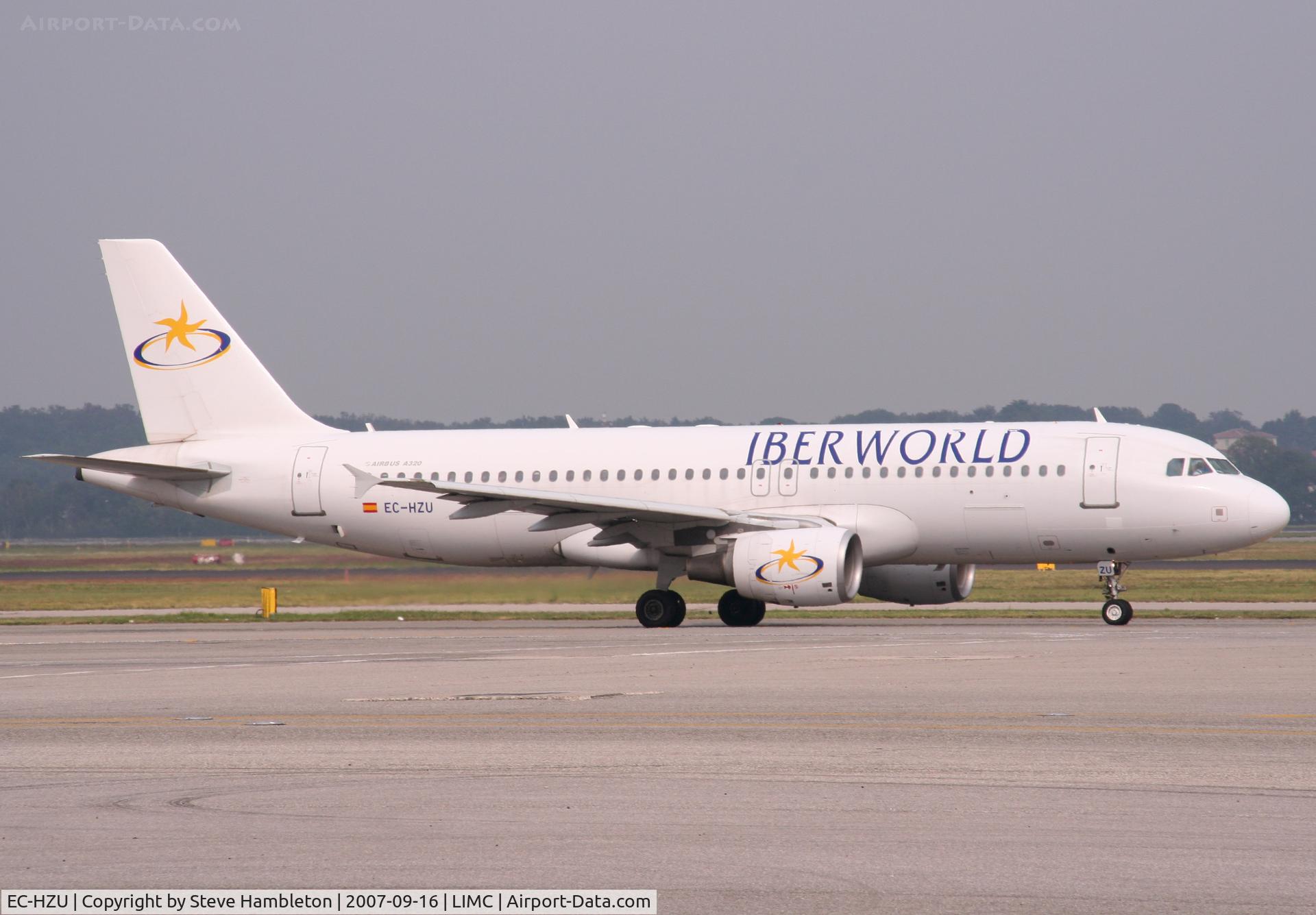 EC-HZU, 2001 Airbus A320-214 C/N 1578, At Milan Malpensa