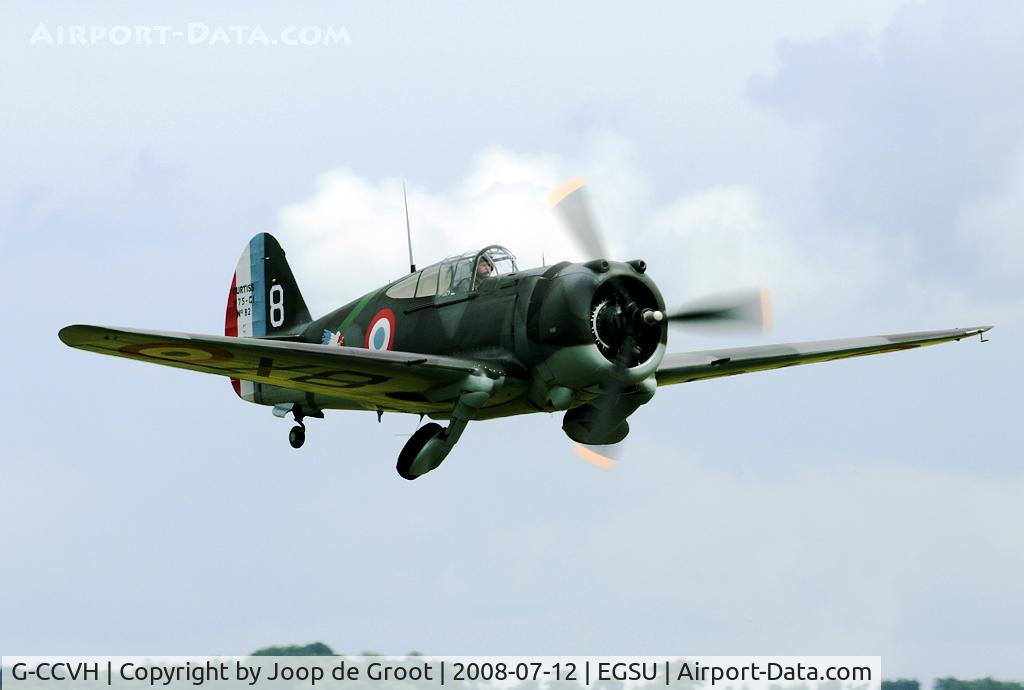 G-CCVH, 1939 Curtiss H-75A-1 C/N 12881, The only airworthy French WWII fighter is this Curtiss Hawk. It is flying regularly from its home base Duxford.