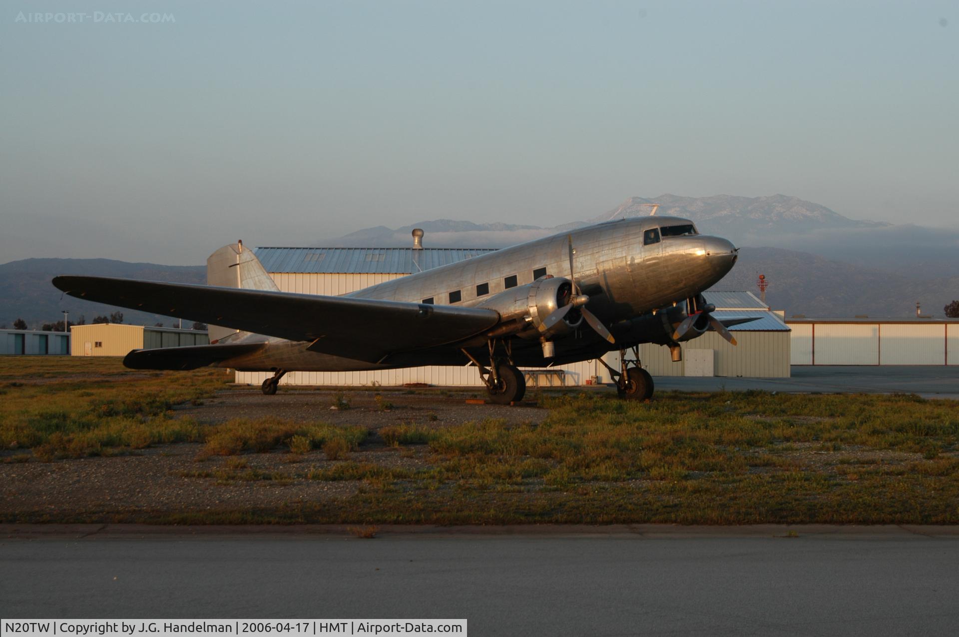 N20TW, 1940 Douglas DC-3-G202A C/N 2236, 66 year old DC-3 at Hemet Ryan