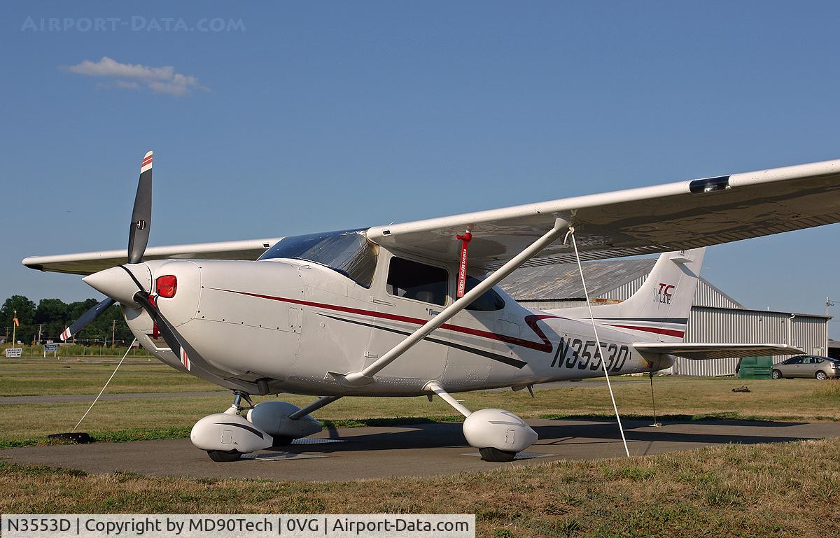 N3553D, Cessna T182T Turbo Skylane C/N T18208090, Parked for the afternoon.