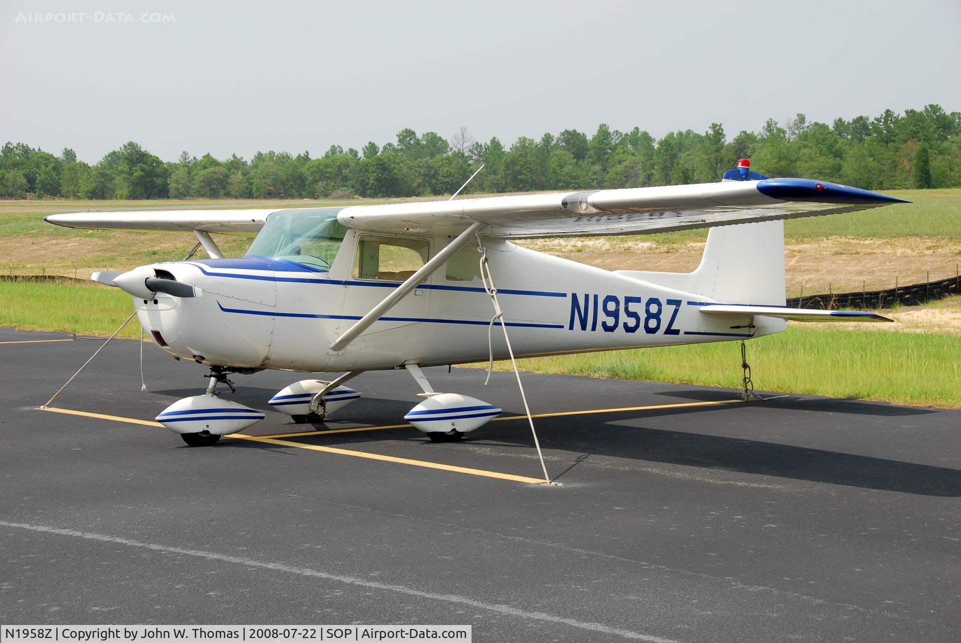 N1958Z, 1962 Cessna 150 C/N 15059758, All tied up