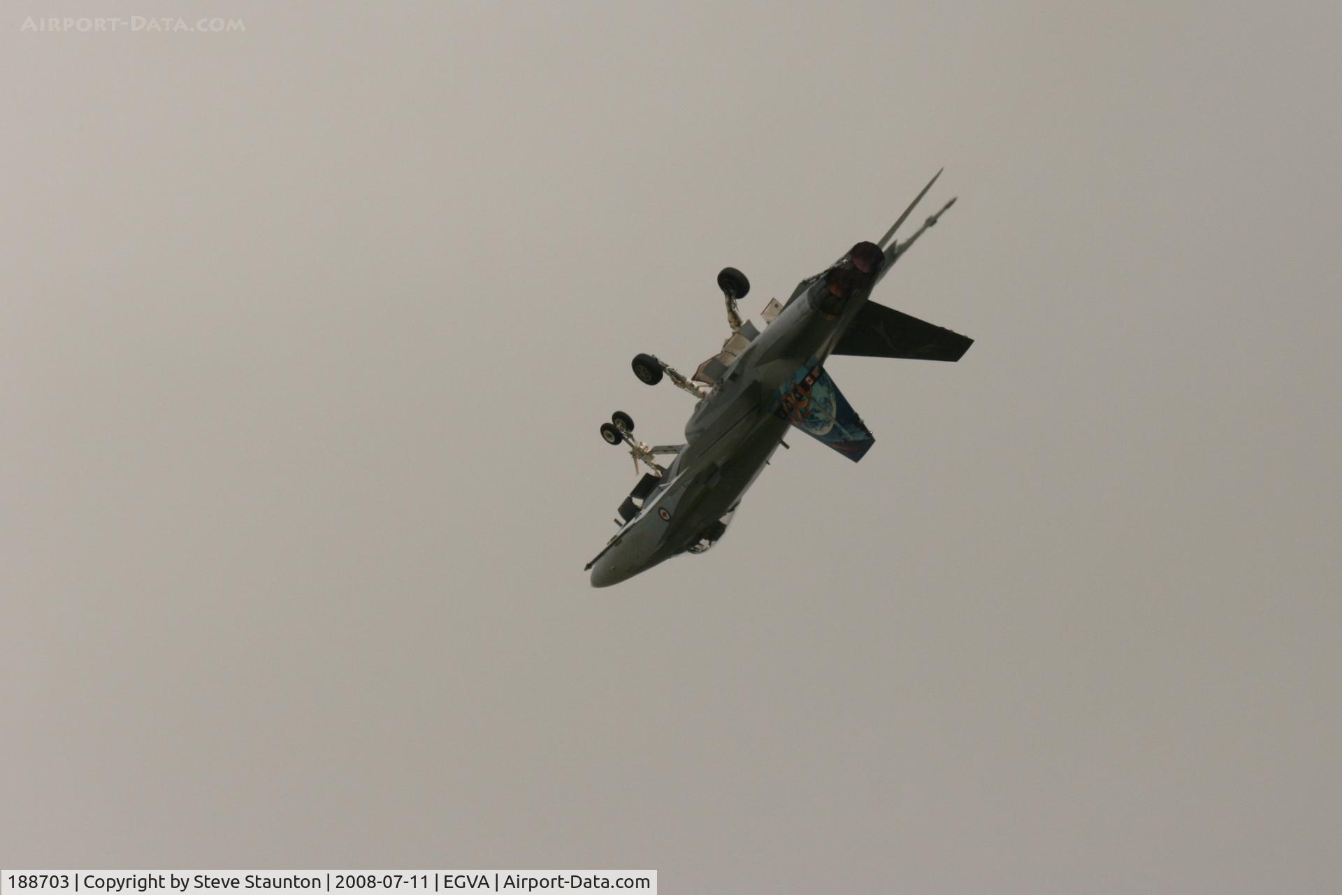 188703, McDonnell Douglas CF-188A Hornet C/N 0104/A073, Taken at the Royal International Air Tattoo 2008 during arrivals and departures (show days cancelled due to bad weather)