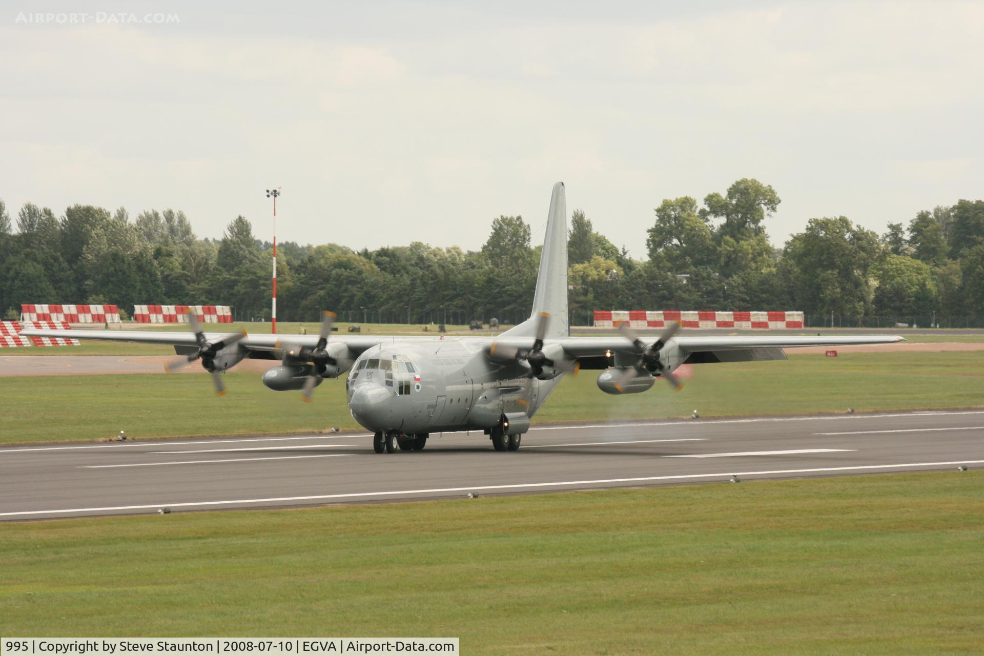 995, 1971 Lockheed C-130H Hercules C/N 382-4453, Taken at the Royal International Air Tattoo 2008 during arrivals and departures (show days cancelled due to bad weather)