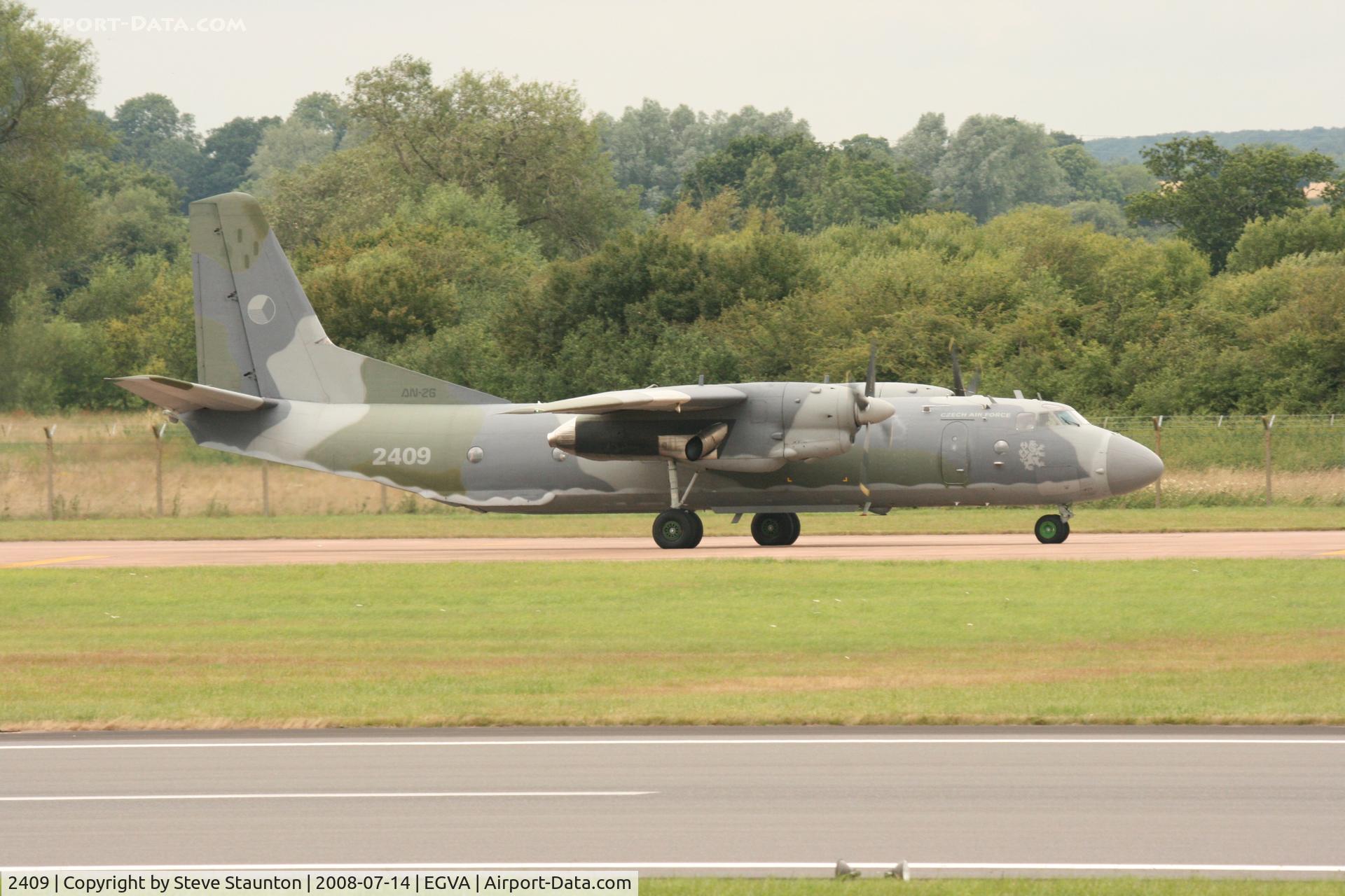 2409, Antonov An-26 C/N 27312409, Taken at the Royal International Air Tattoo 2008 during arrivals and departures (show days cancelled due to bad weather)