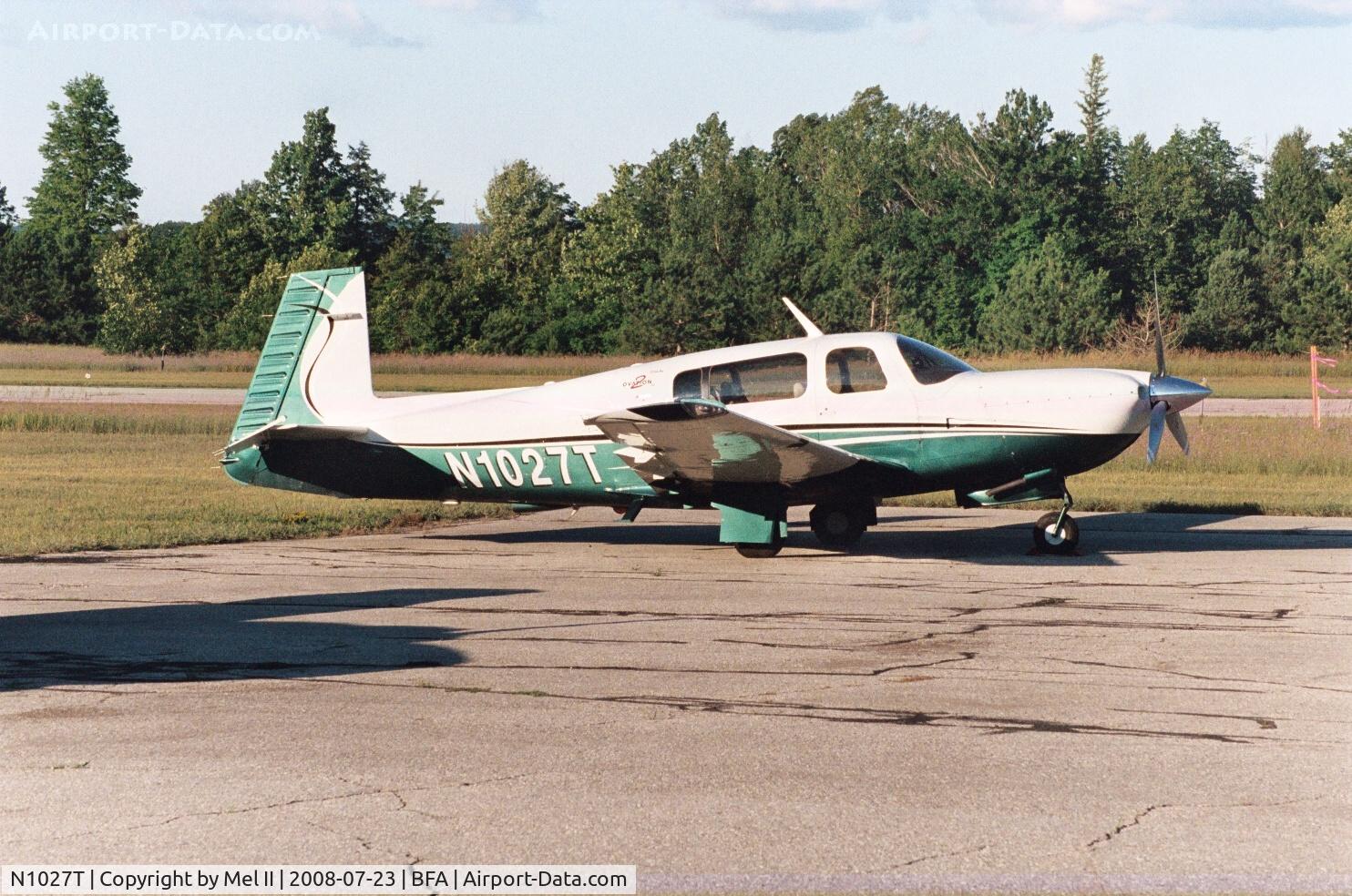 N1027T, 2003 Mooney M20R Ovation C/N 290307, Parked @ Boyne Mountain Airport (BFA)
