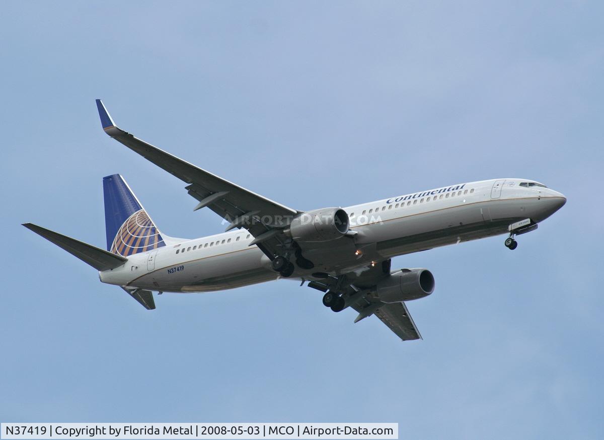 N37419, 2008 Boeing 737-924/ER C/N 31666, Continental 737-900ER from IAH