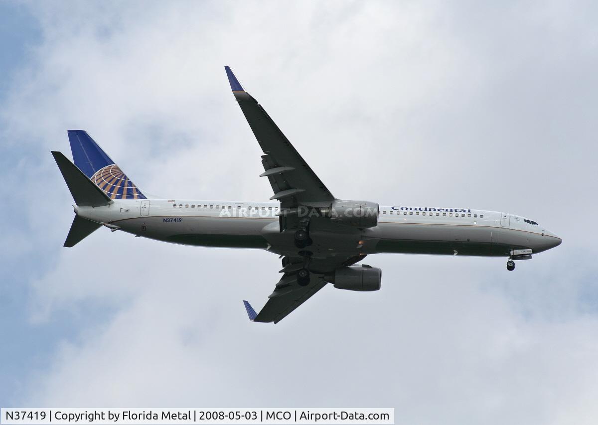 N37419, 2008 Boeing 737-924/ER C/N 31666, Continental 737-900ER from IAH