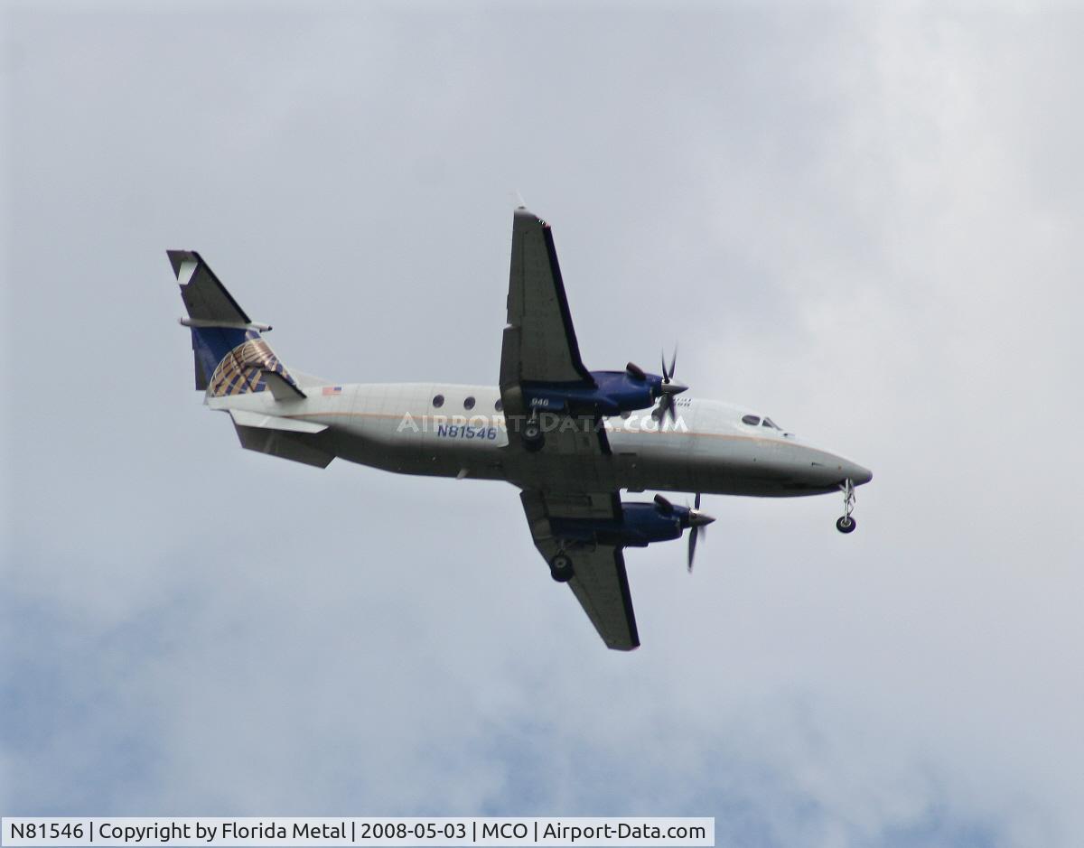 N81546, 1995 Beech 1900D C/N UE-187, Continental Connection B1900D arriving from TLH