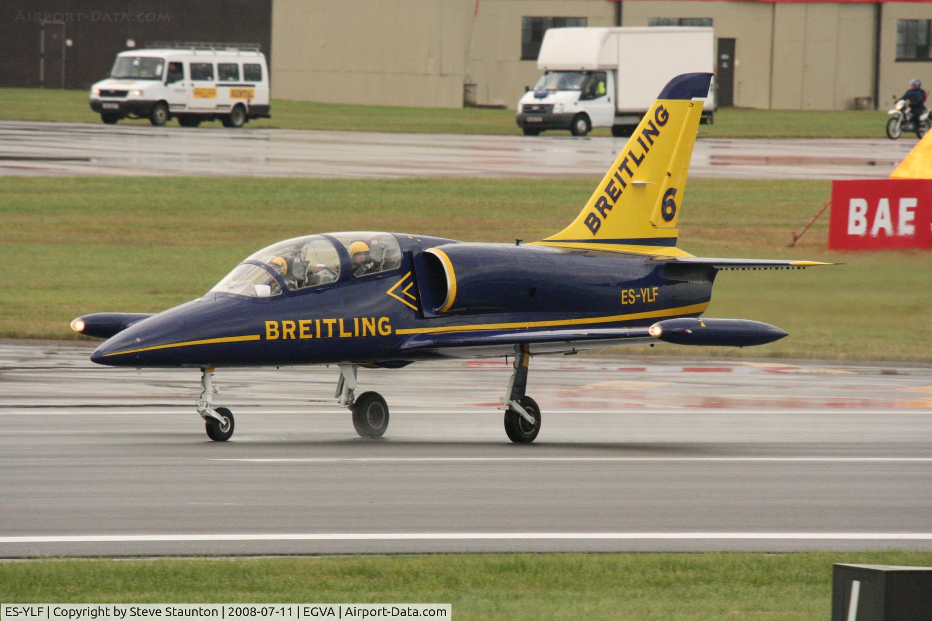 ES-YLF, Aero L-39 Albatros C/N 433141, Taken at the Royal International Air Tattoo 2008 during arrivals and departures (show days cancelled due to bad weather)