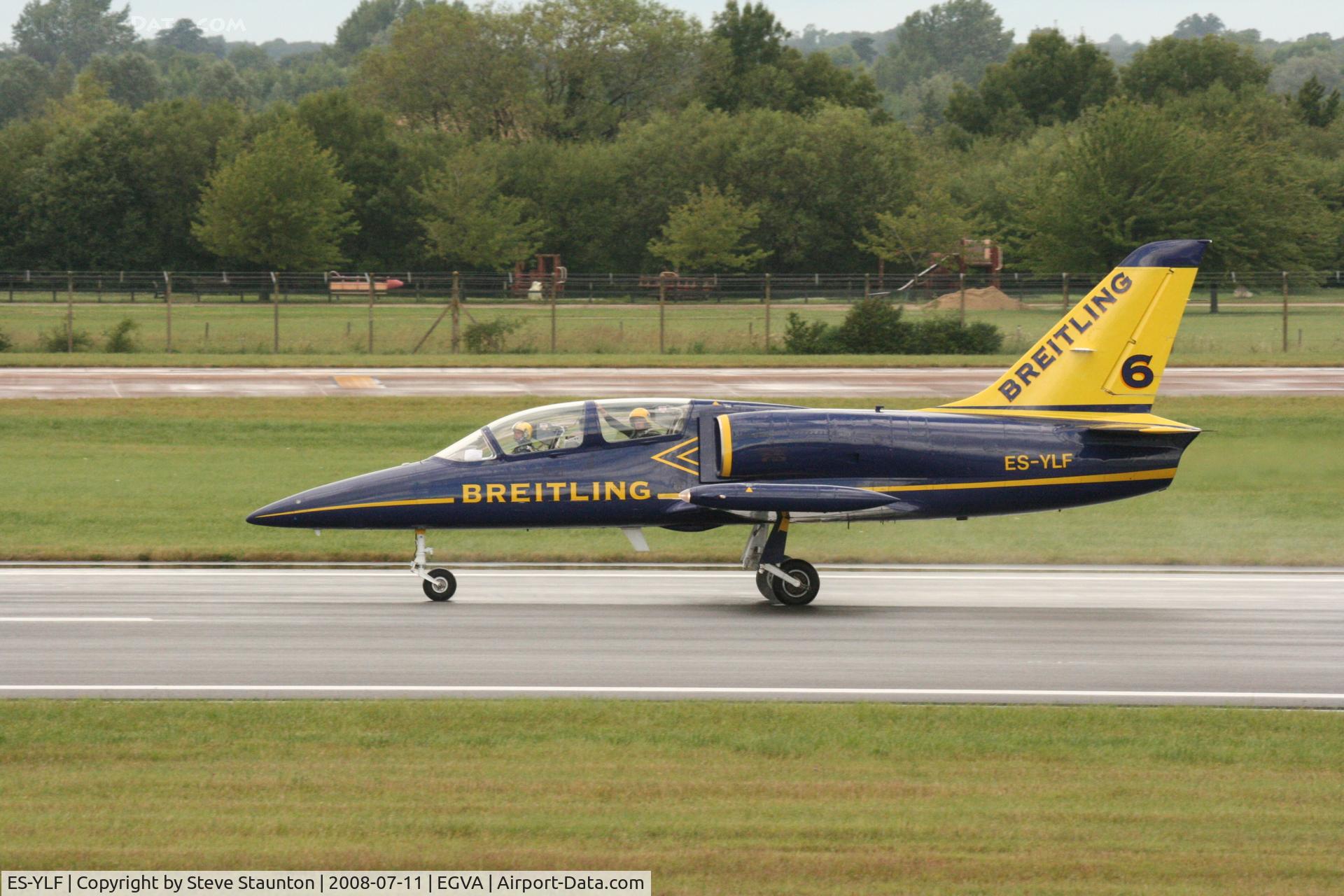 ES-YLF, Aero L-39 Albatros C/N 433141, Taken at the Royal International Air Tattoo 2008 during arrivals and departures (show days cancelled due to bad weather)