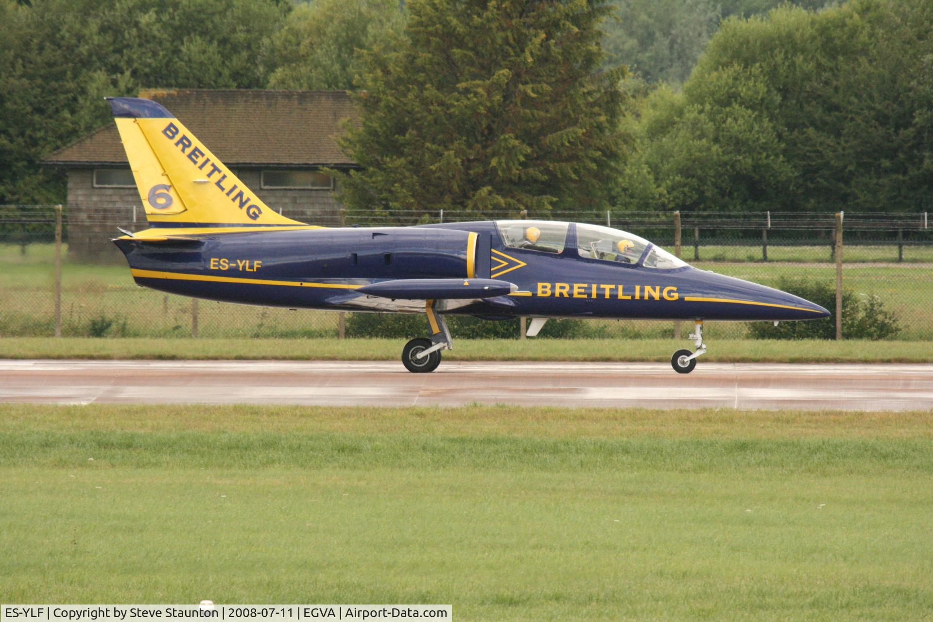 ES-YLF, Aero L-39 Albatros C/N 433141, Taken at the Royal International Air Tattoo 2008 during arrivals and departures (show days cancelled due to bad weather)