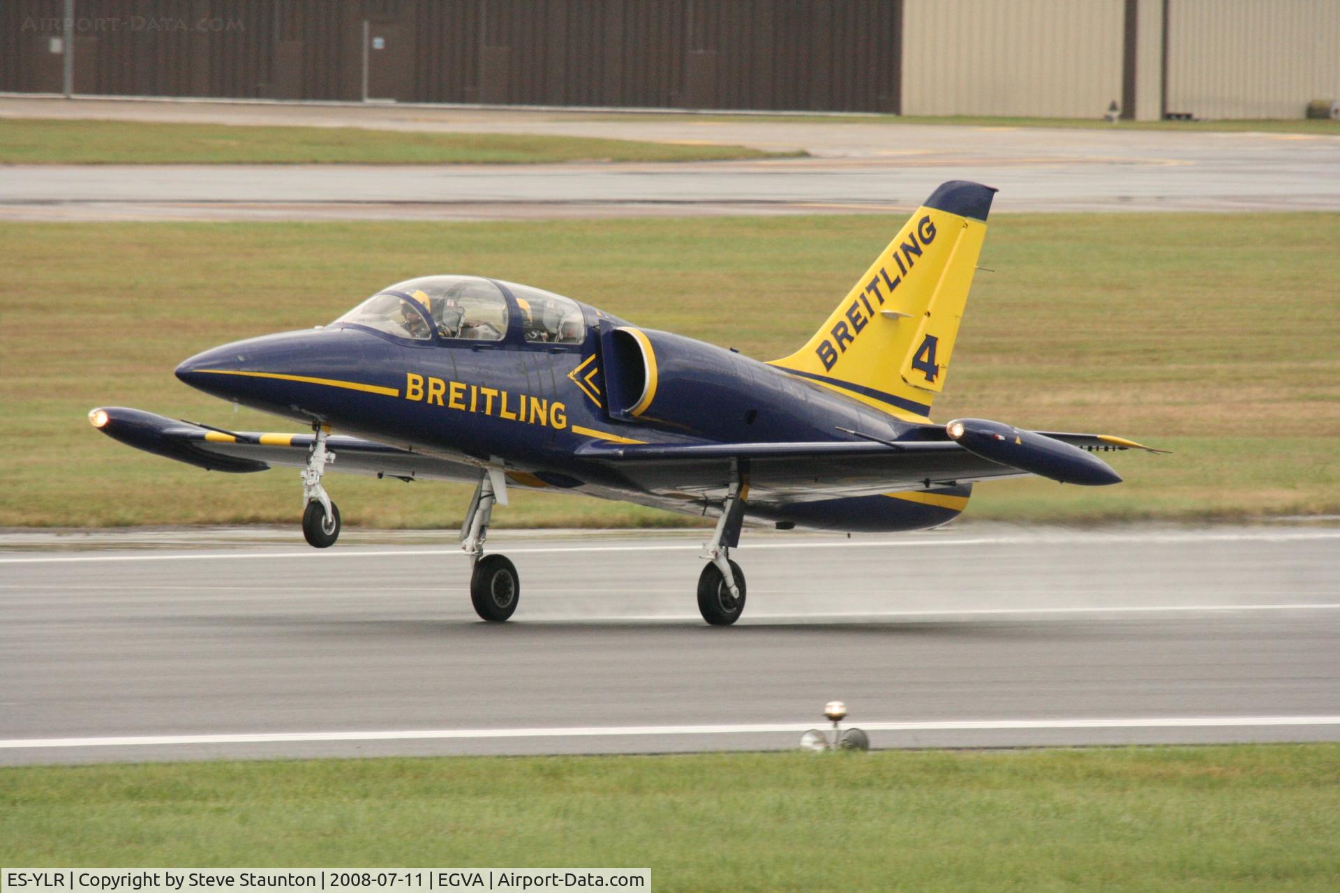 ES-YLR, Aero L-39 Albatros C/N 691880, Taken at the Royal International Air Tattoo 2008 during arrivals and departures (show days cancelled due to bad weather)