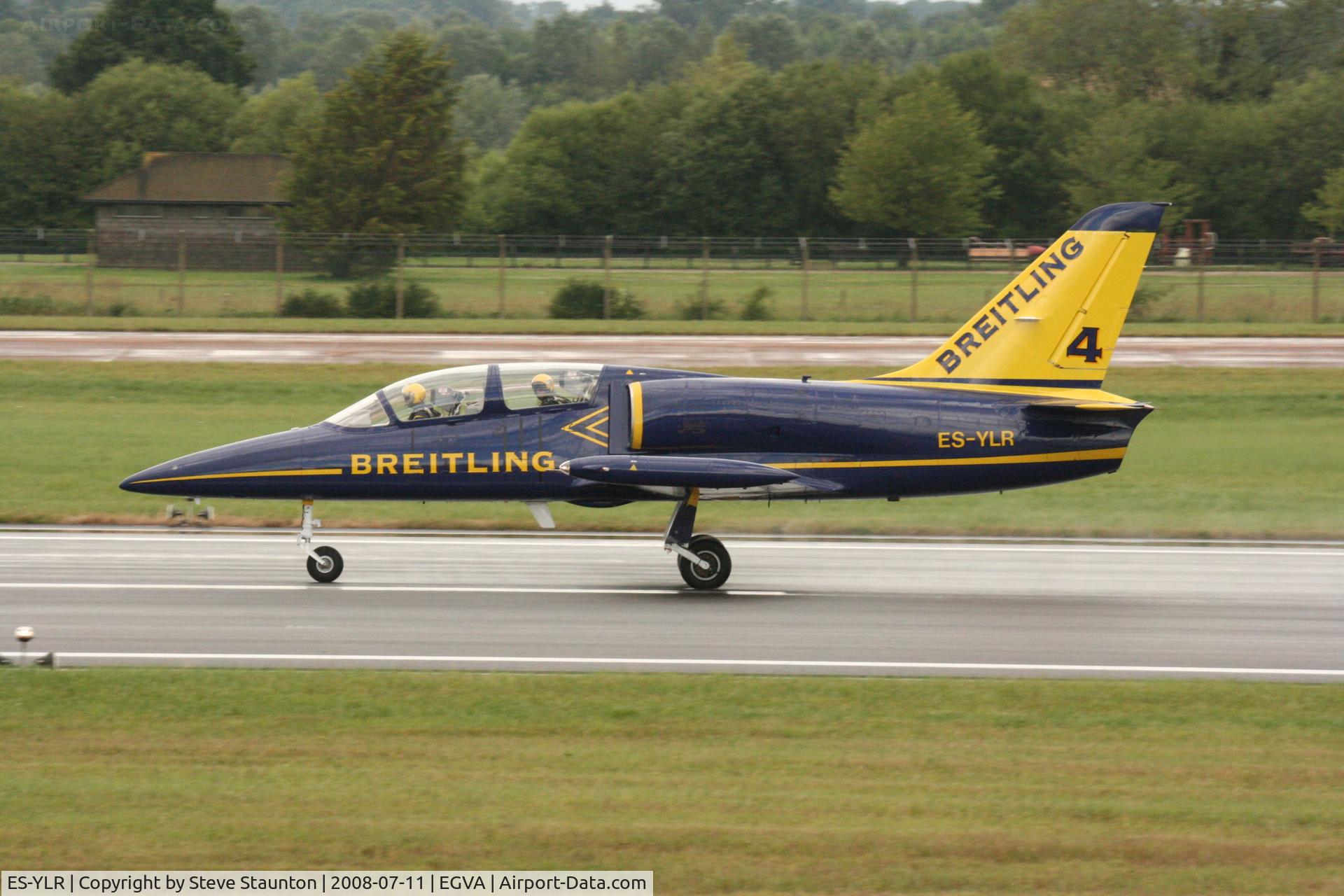 ES-YLR, Aero L-39 Albatros C/N 691880, Taken at the Royal International Air Tattoo 2008 during arrivals and departures (show days cancelled due to bad weather)