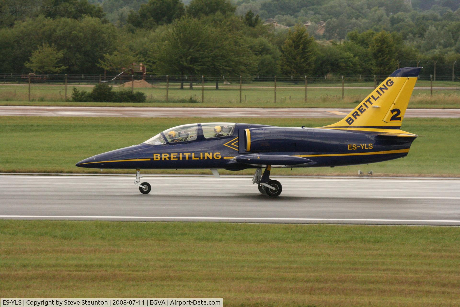 ES-YLS, Aero L-39 Albatros C/N 691881, Taken at the Royal International Air Tattoo 2008 during arrivals and departures (show days cancelled due to bad weather)