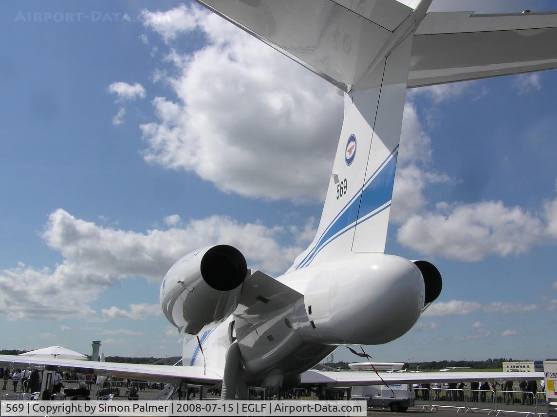 569, 2005 Gulfstream Aerospace GV SP (G550) Eitam C/N 5069, Israeli Defence Force Gulfstream 550AEW shown at Farnborough
