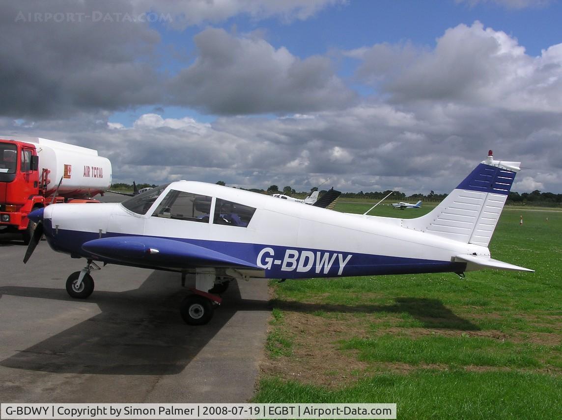 G-BDWY, 1972 Piper PA-28-140 Cherokee Cruiser C/N 28-7225378, PA-28 at Turweston