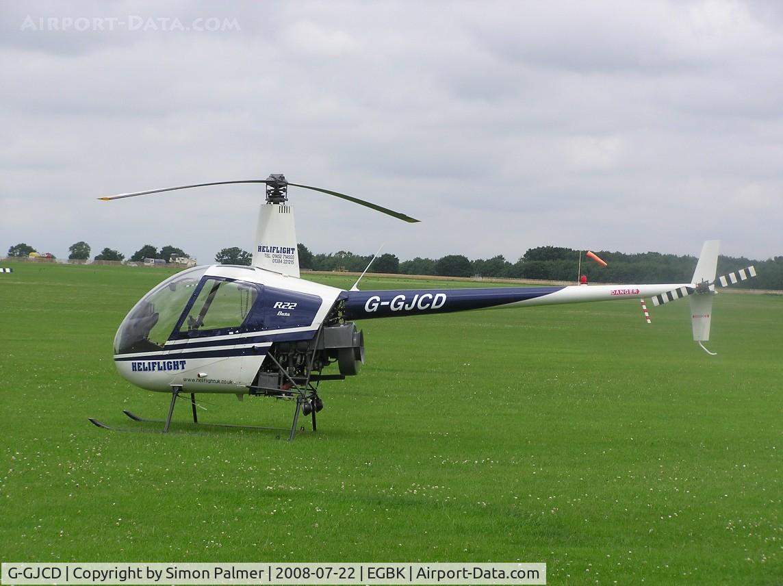 G-GJCD, 1989 Robinson R22 Beta C/N 0966, R22 visiting Sywell