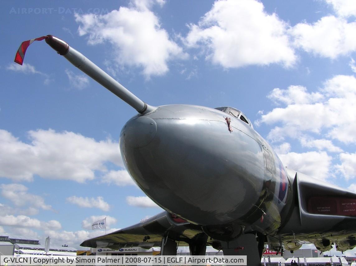 G-VLCN, 1960 Avro Vulcan B.2 C/N Set 12, XH558 parked at Farnborough