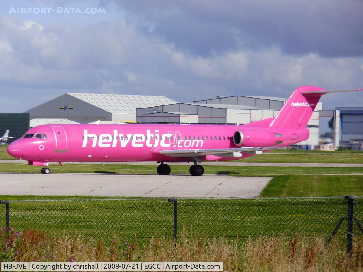 HB-JVE, 1993 Fokker 100 (F-28-0100) C/N 11459, Helvetic Airlines