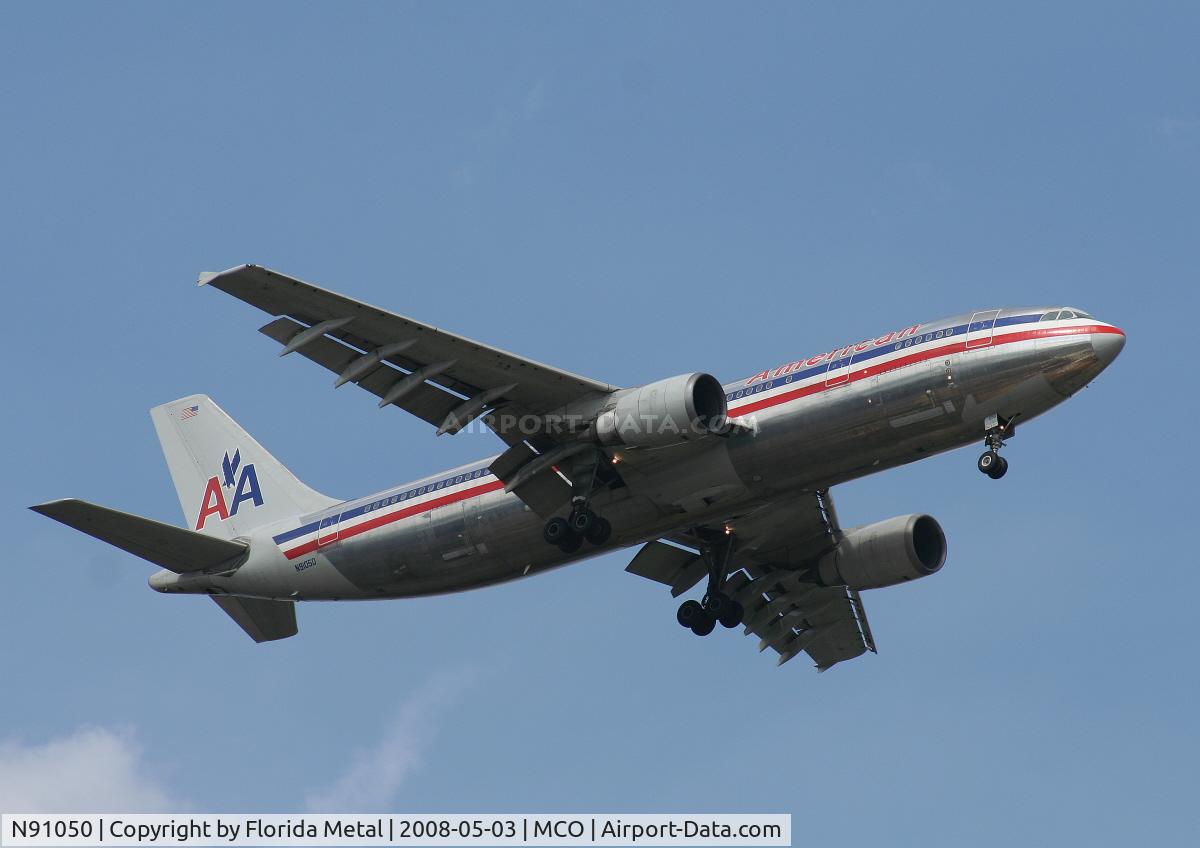N91050, 1988 Airbus A300B4-605R C/N 423, American A300 arriving from SJU