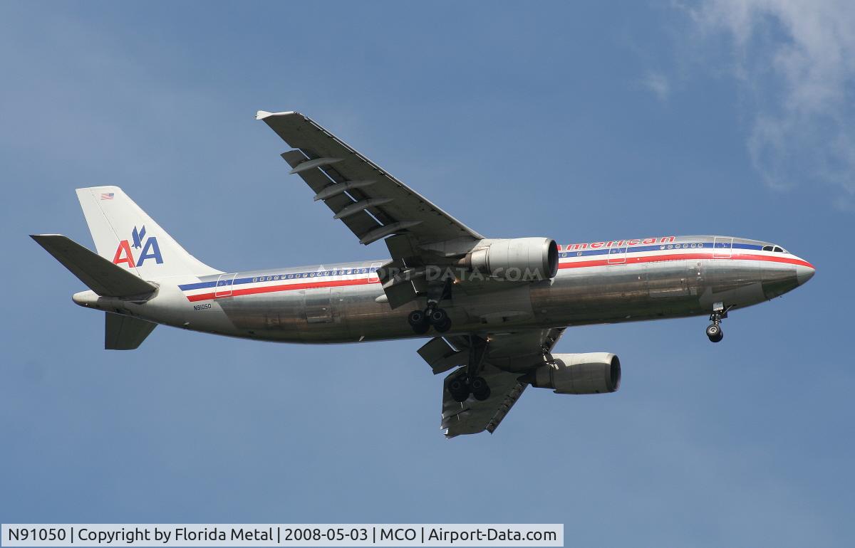 N91050, 1988 Airbus A300B4-605R C/N 423, American A300 arriving from SJU