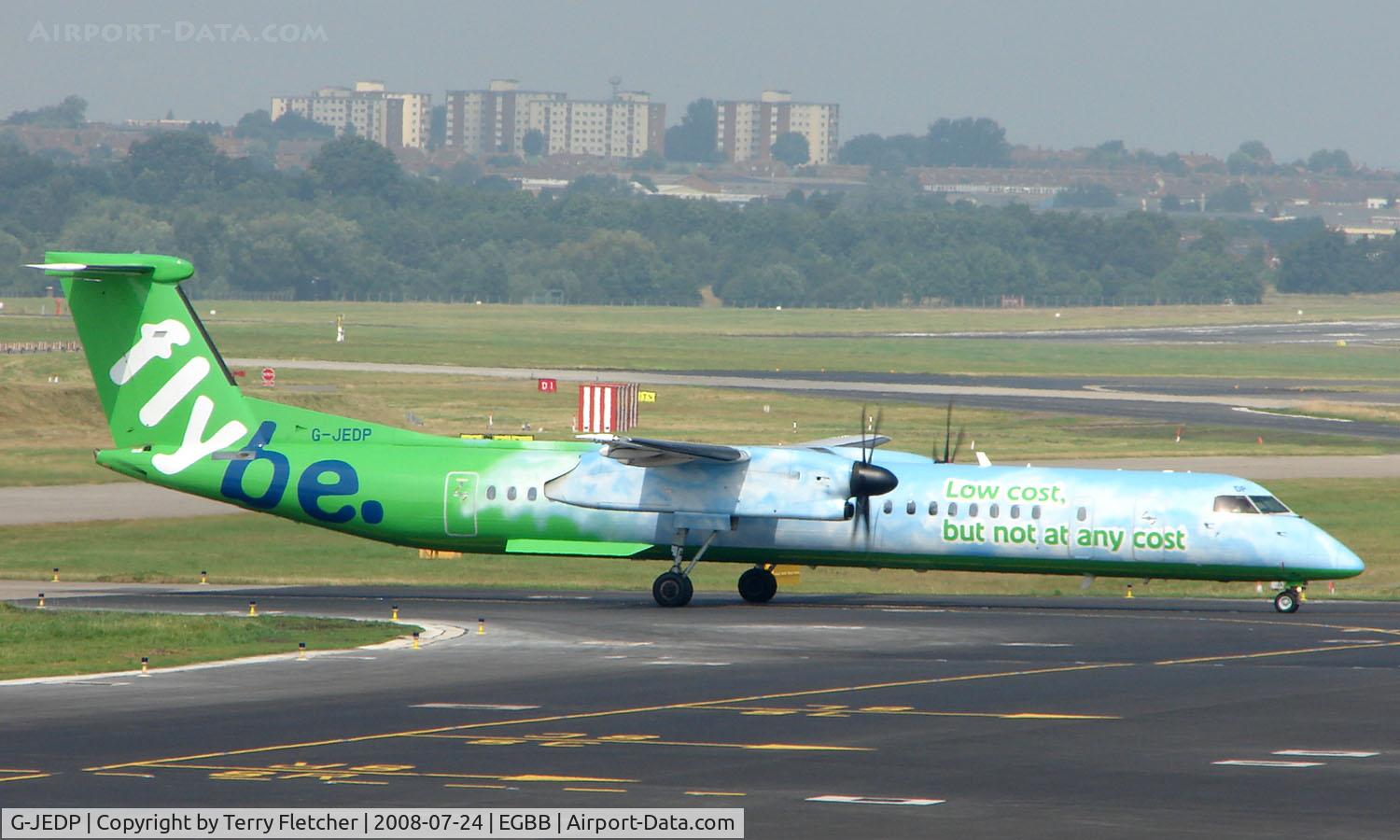 G-JEDP, 2003 De Havilland Canada DHC-8-402Q Dash 8 C/N 4085, FLYBE Dash 8 LOGOJET at Birmingham UK